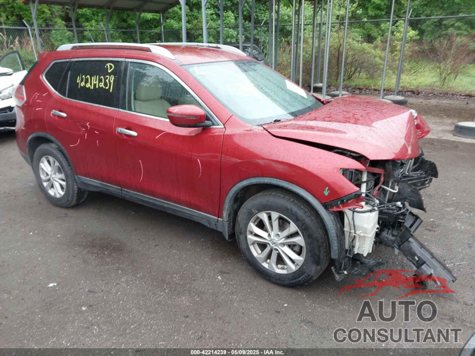 NISSAN ROGUE 2016 - KNMAT2MT7GP617442