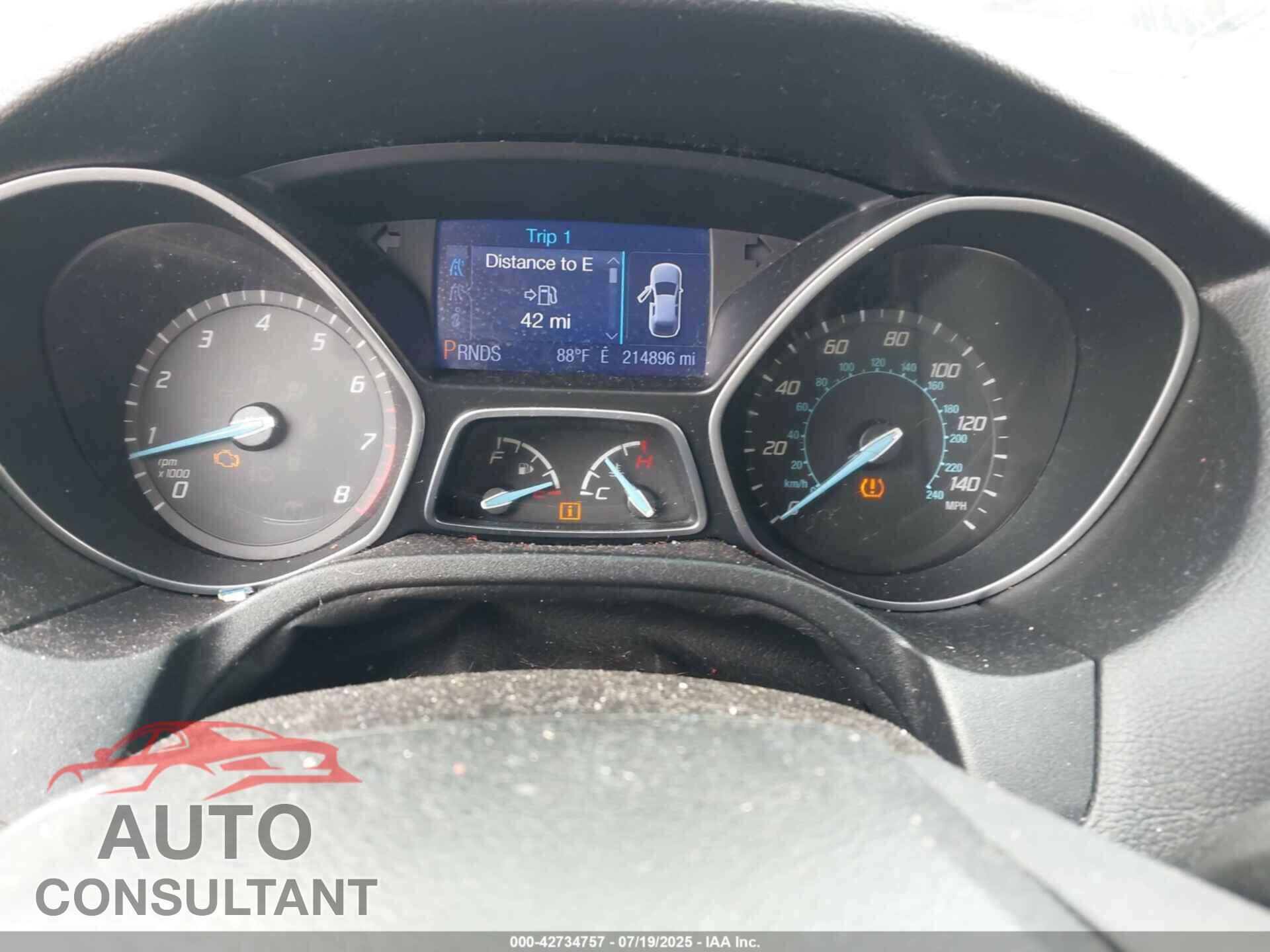 FORD FOCUS 2013 - 1FADP3F24DL195442