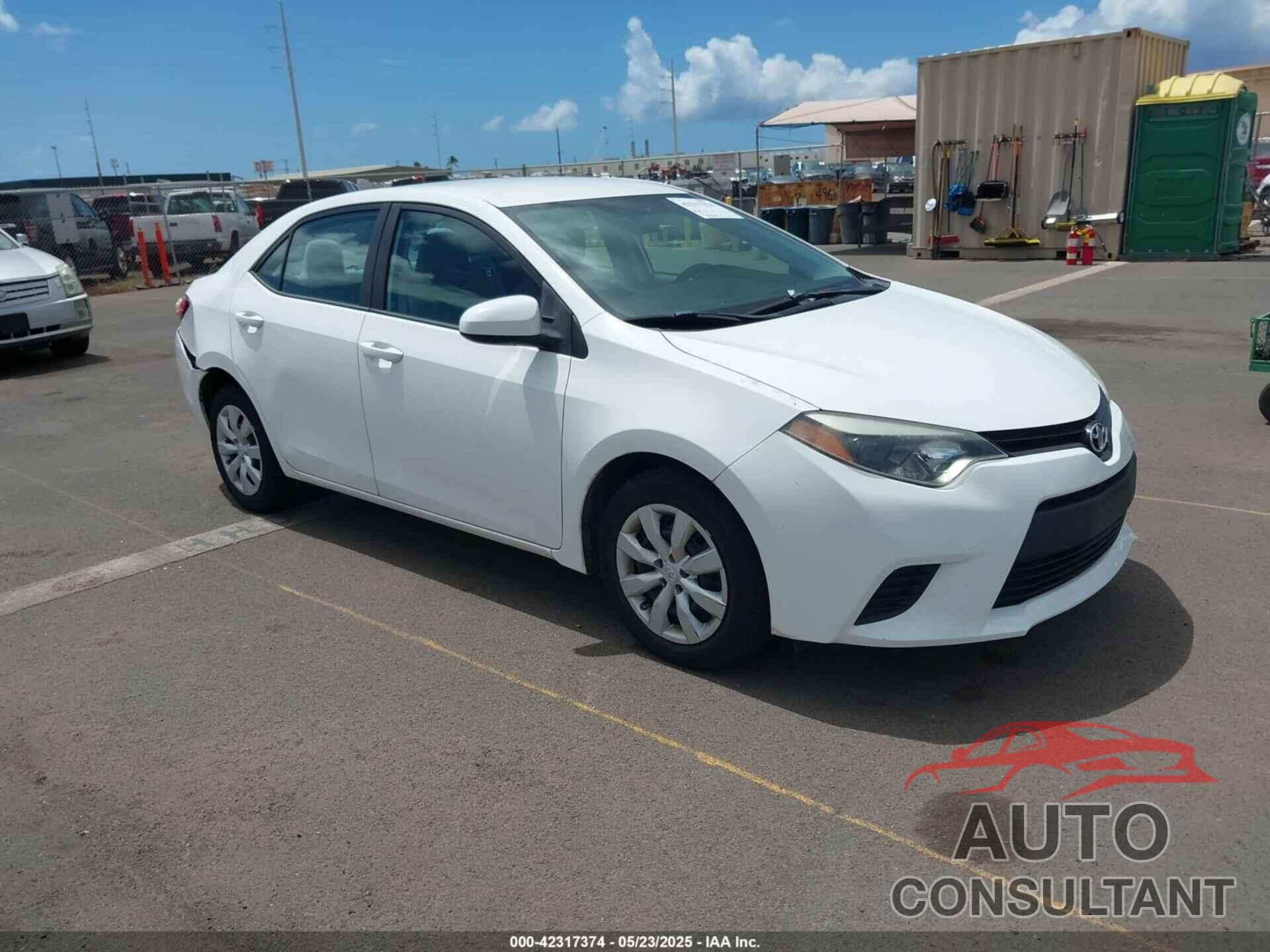 TOYOTA COROLLA 2014 - 5YFBURHE8EP150212
