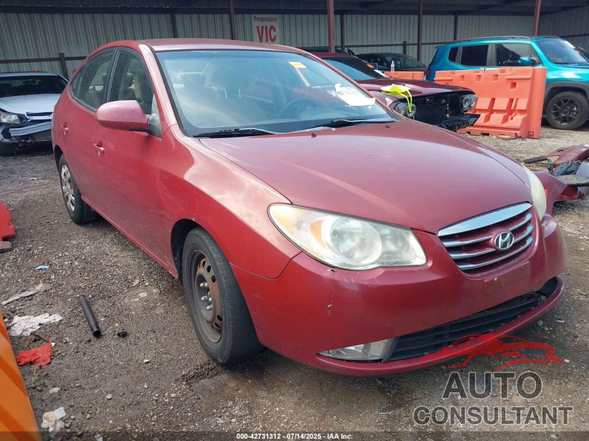 HYUNDAI ELANTRA 2010 - KMHDU4AD7AU921586