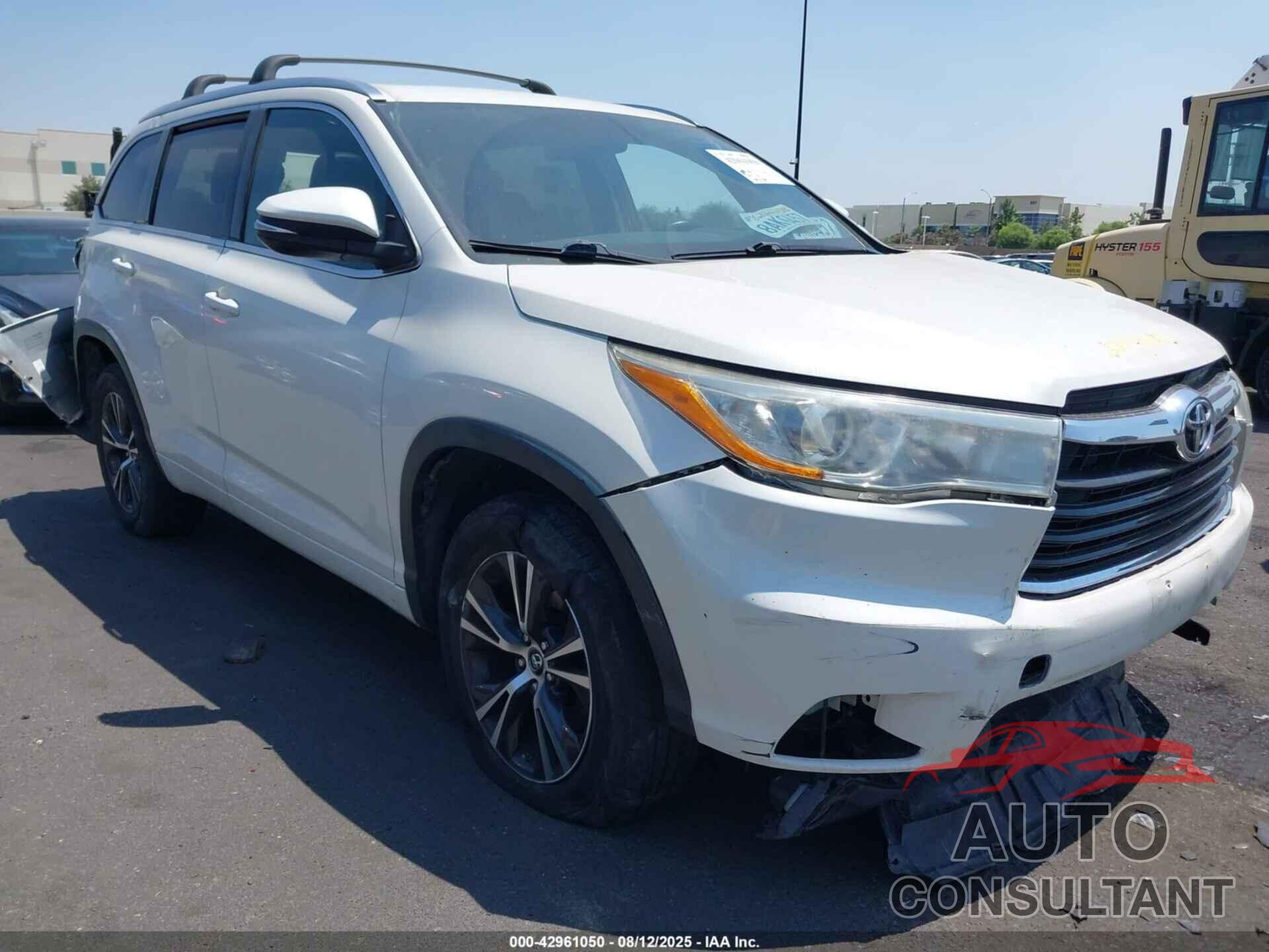 TOYOTA HIGHLANDER 2016 - 5TDKKRFHXGS503207