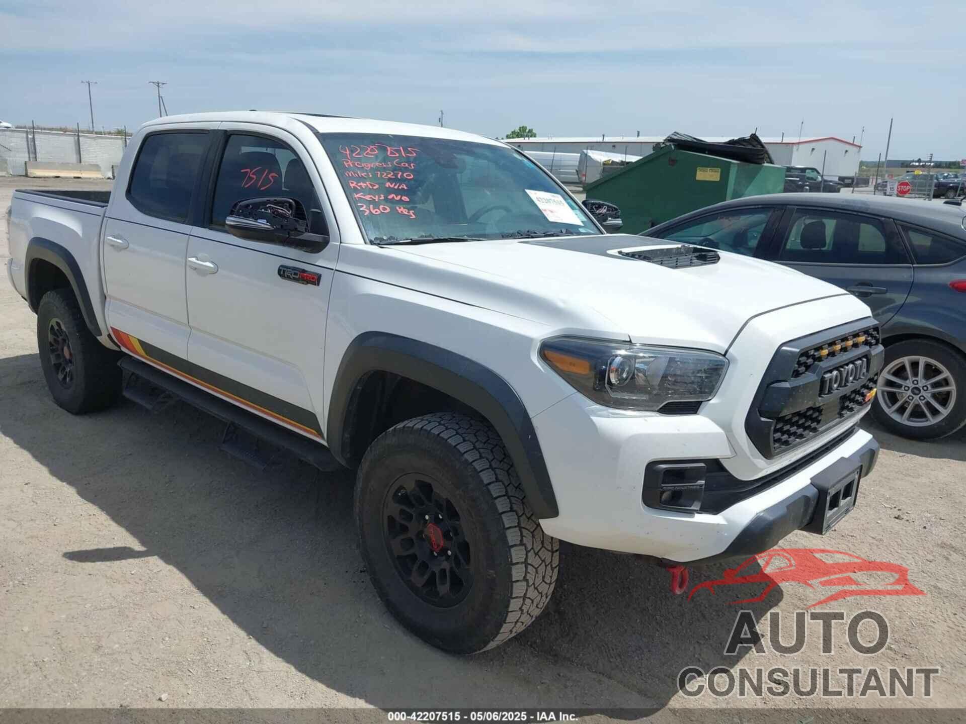 TOYOTA TACOMA 2019 - 5TFCZ5AN9KX207118