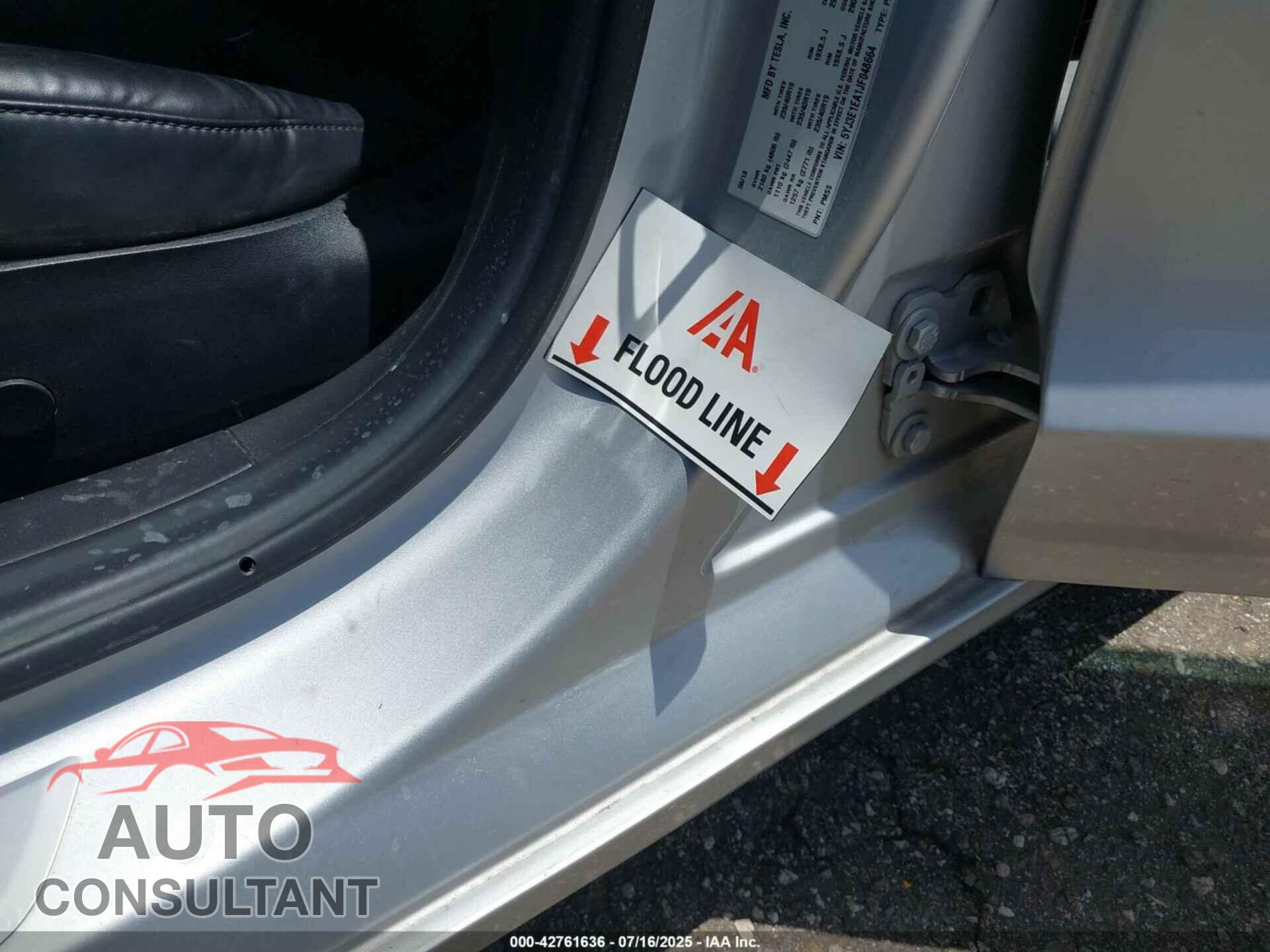 TESLA MODEL 3 2018 - 5YJ3E1EA1JF048664