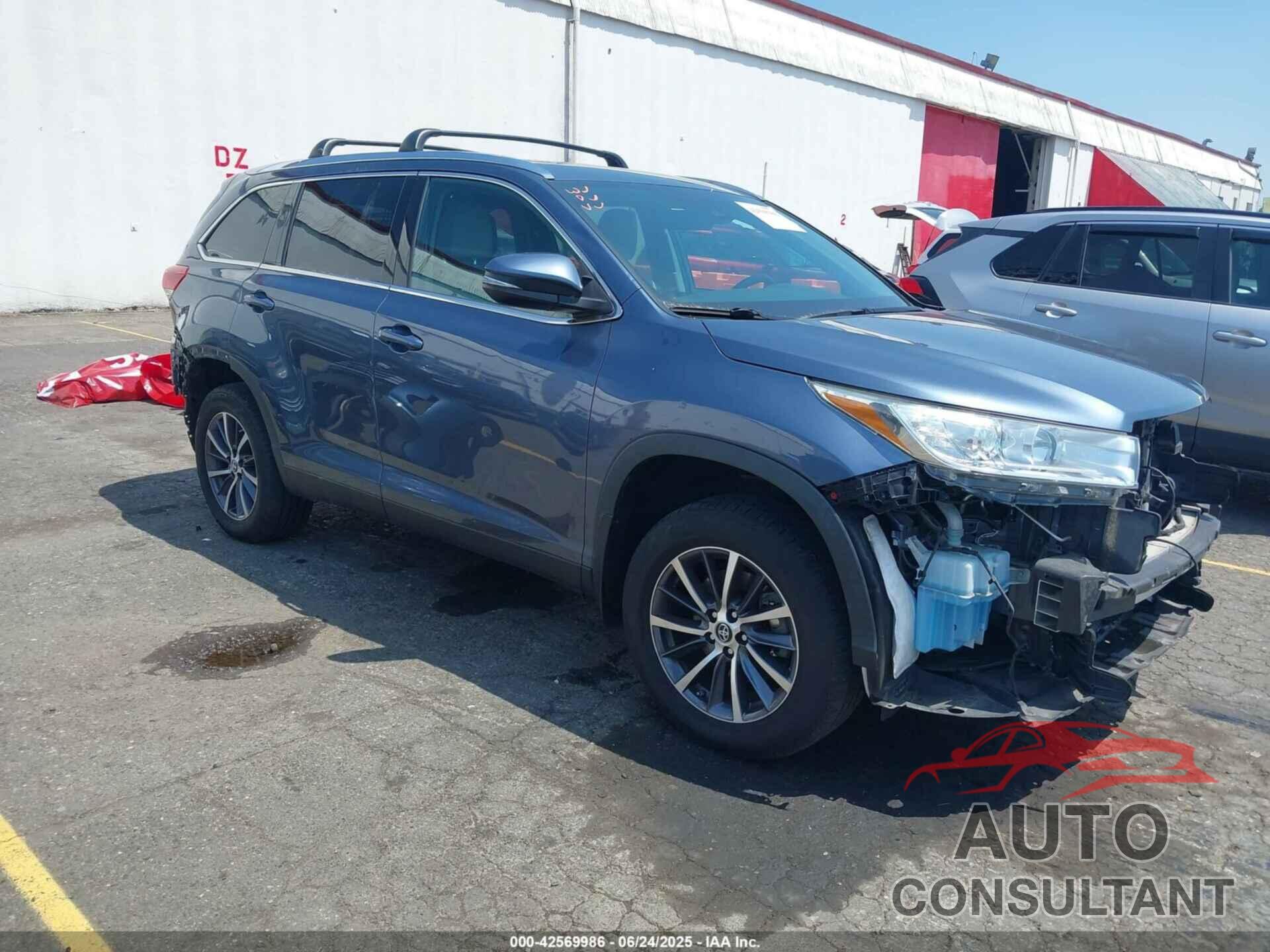 TOYOTA HIGHLANDER 2019 - 5TDJZRFH9KS705634