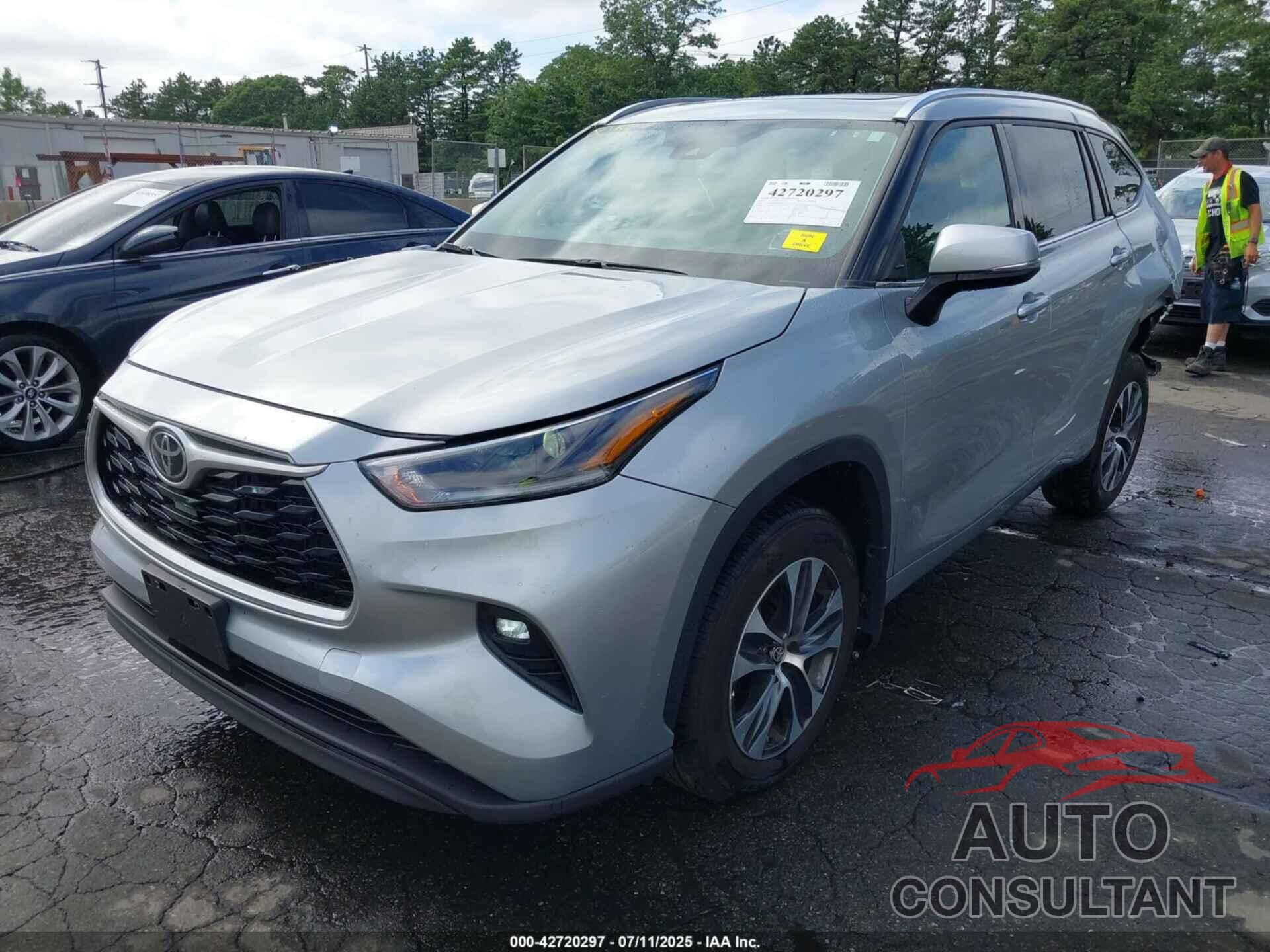 TOYOTA HIGHLANDER 2021 - 5TDGZRBH7MS160455