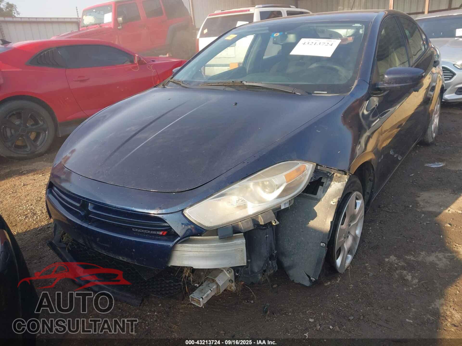 DODGE DART 2013 - 1C3CDFAA0DD127636