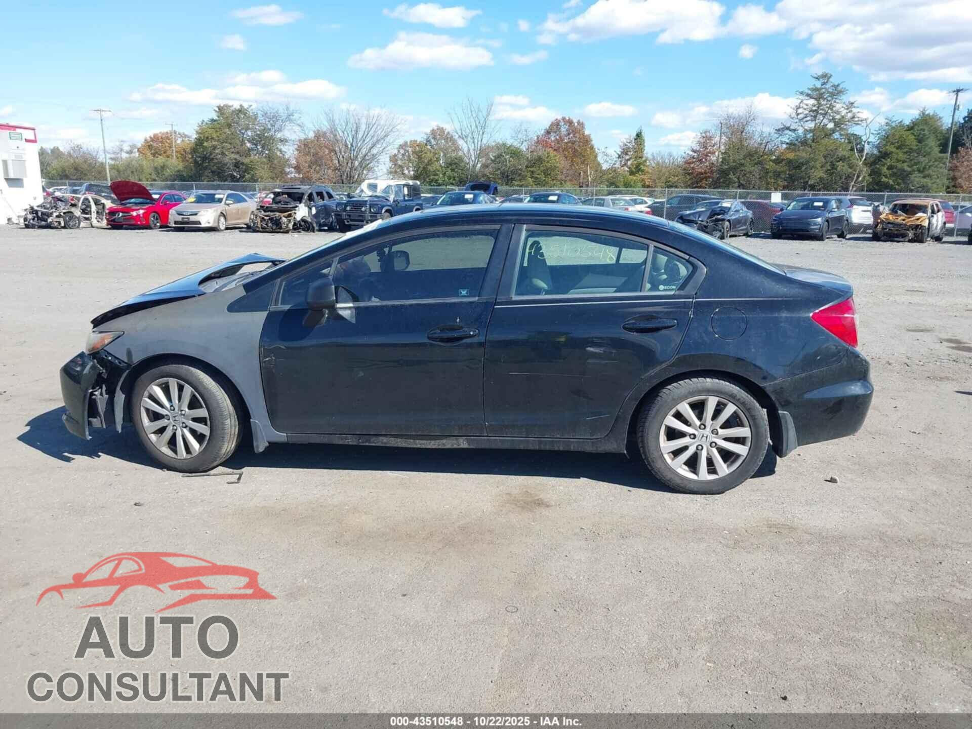 HONDA CIVIC 2012 - 19XFB2F85CE313280
