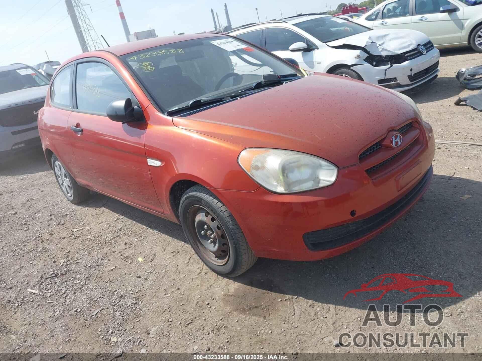 HYUNDAI ACCENT 2009 - KMHCM36CX9U111953