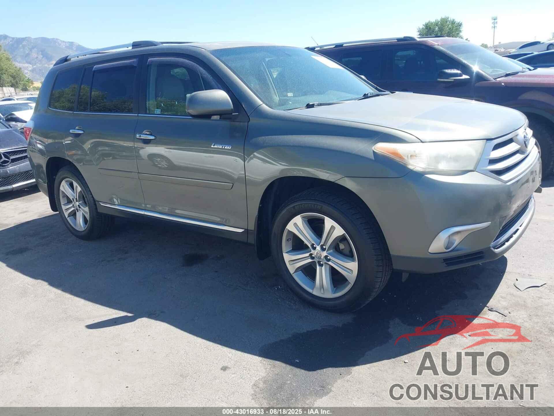 TOYOTA HIGHLANDER 2011 - 5TDDK3EHXBS087448