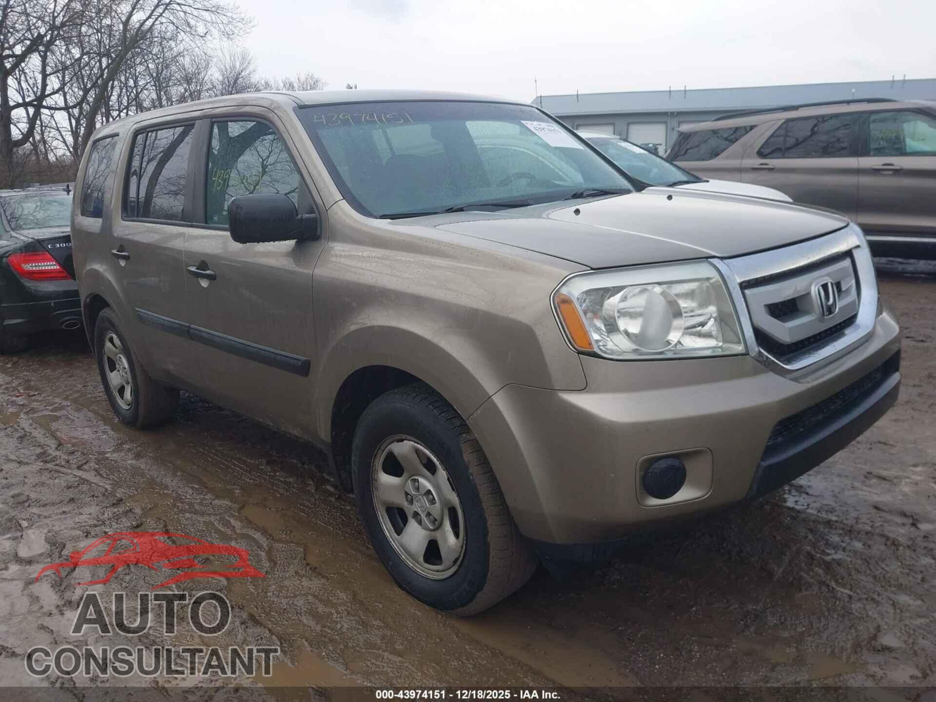 HONDA PILOT 2011 - 5FNYF4H21BB101762