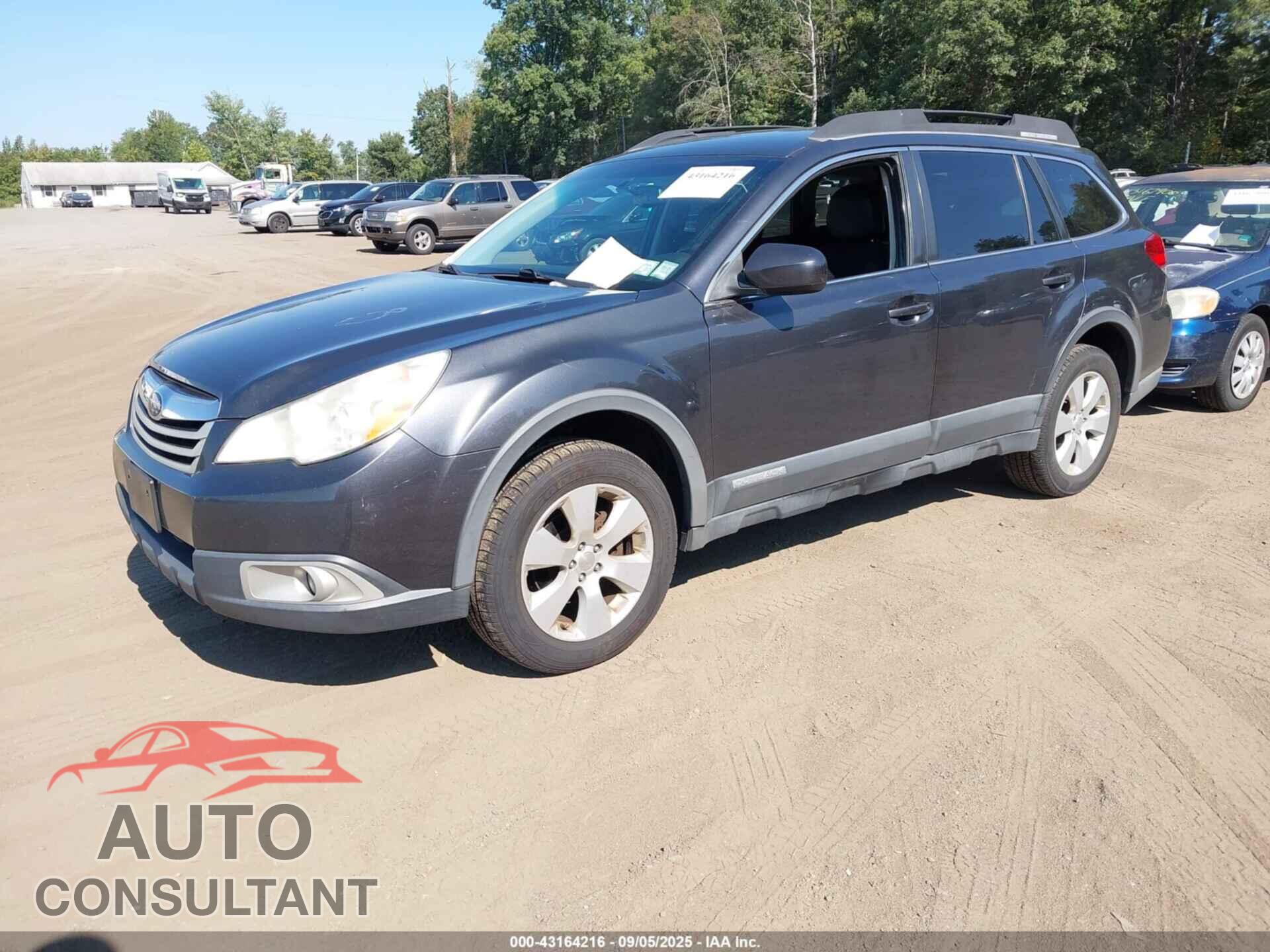 SUBARU OUTBACK 2012 - 4S4BRBCC7C3213767