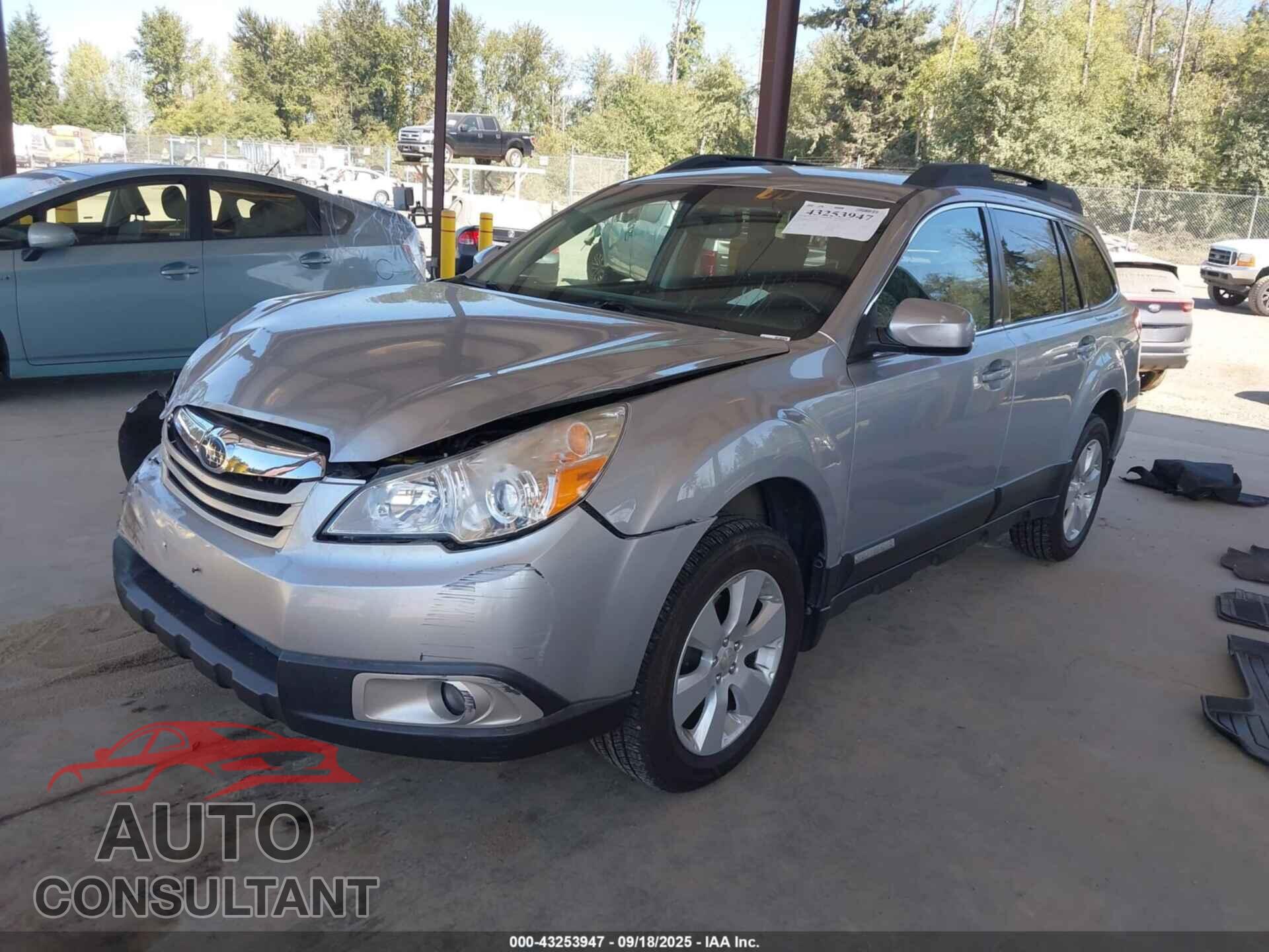 SUBARU OUTBACK 2012 - 4S4BRBCC0C3219040