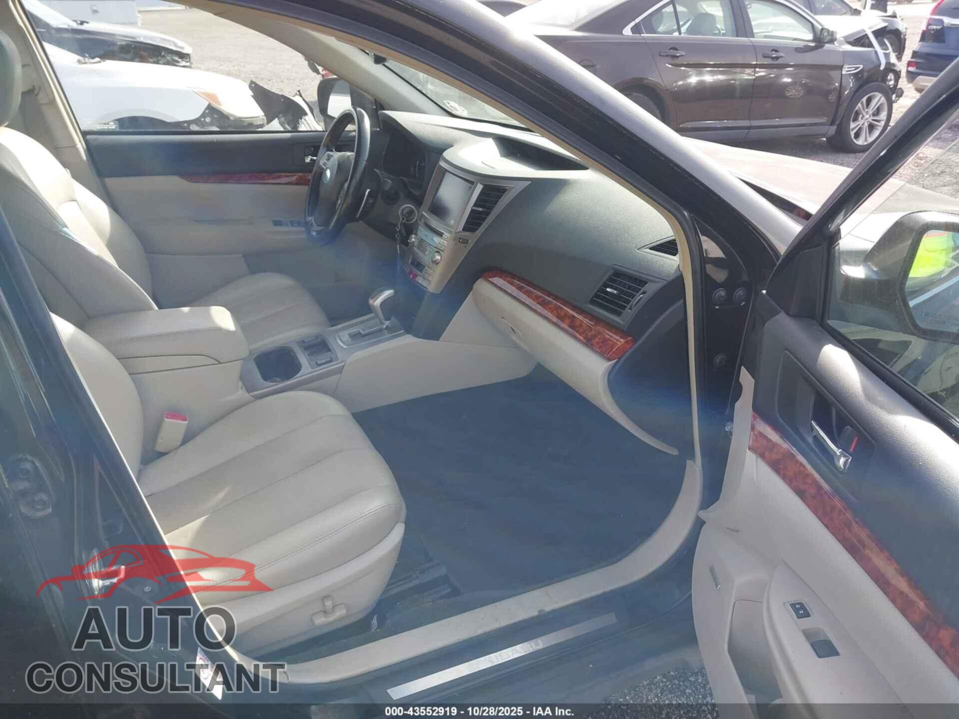 SUBARU OUTBACK 2012 - 4S4BRBLC9C3288616