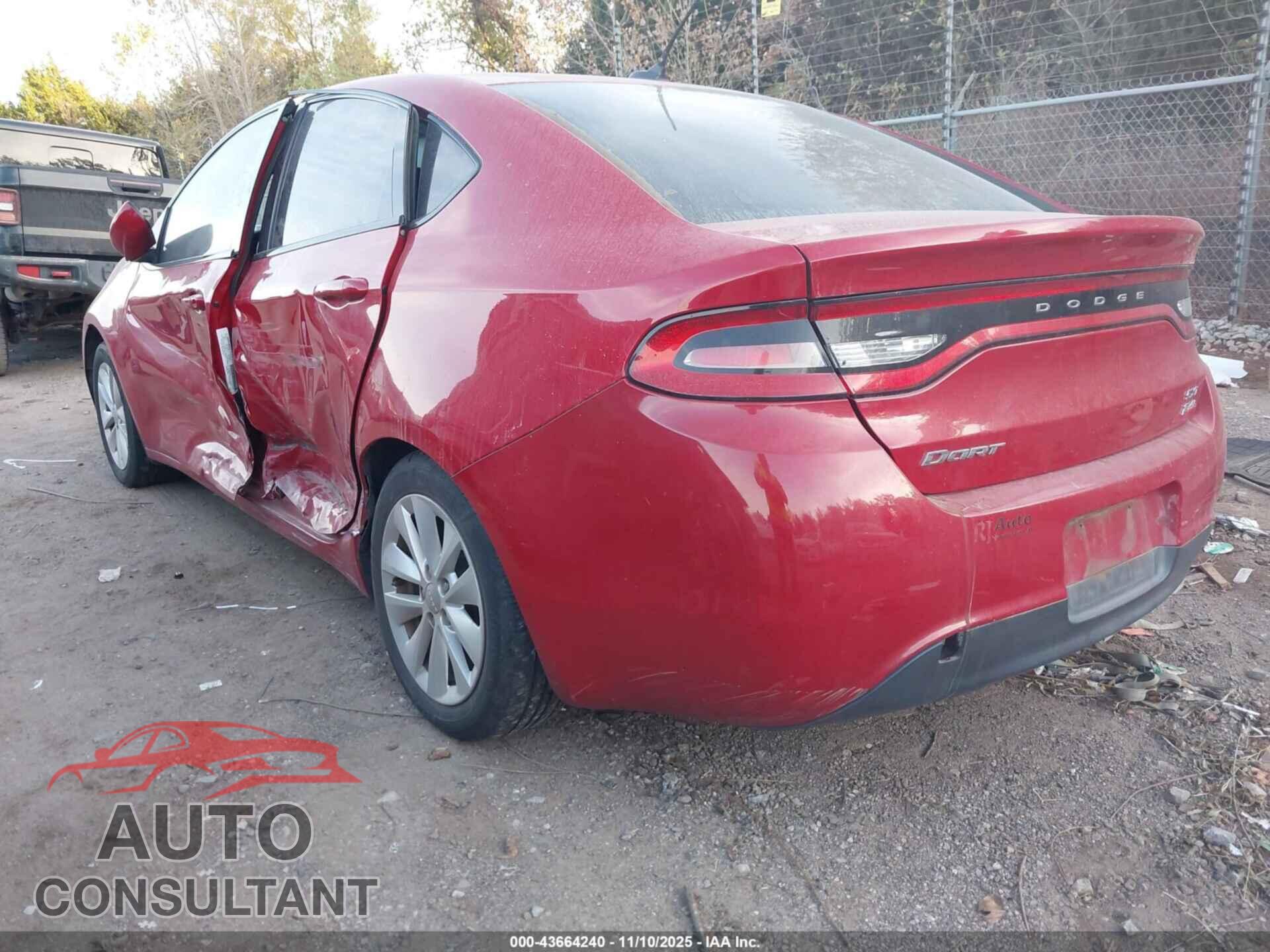 DODGE DART 2014 - 1C3CDFBB3ED771284