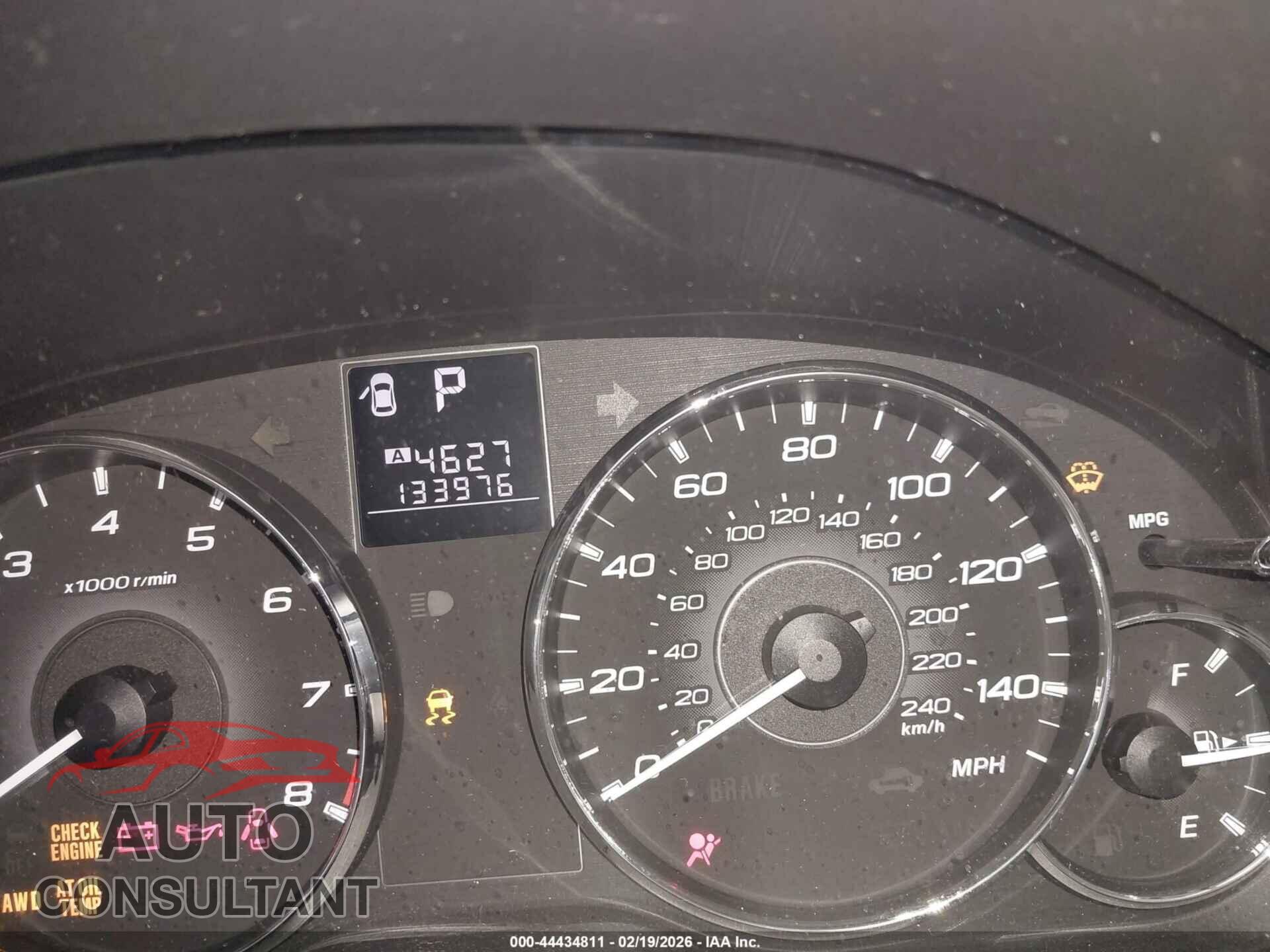 SUBARU OUTBACK 2011 - 4S4BRBCC5B3323568