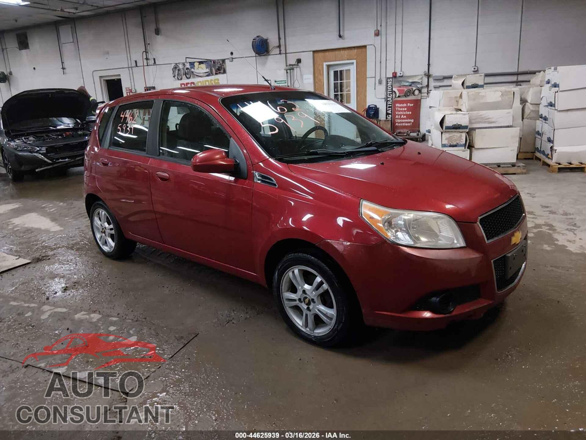 CHEVROLET AVEO 2011 - KL1TD6DE9BB112837