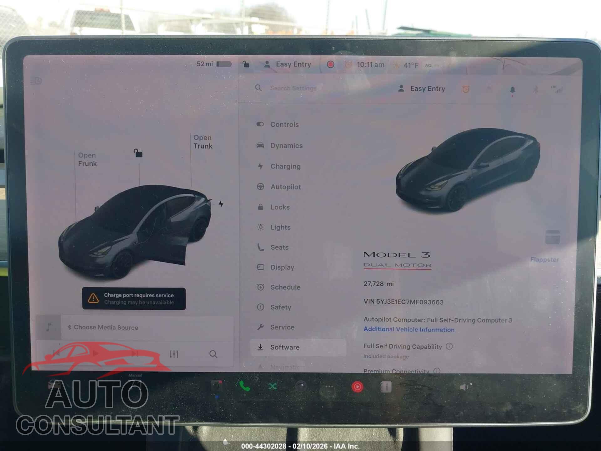 TESLA MODEL 3 2021 - 5YJ3E1EC7MF093663