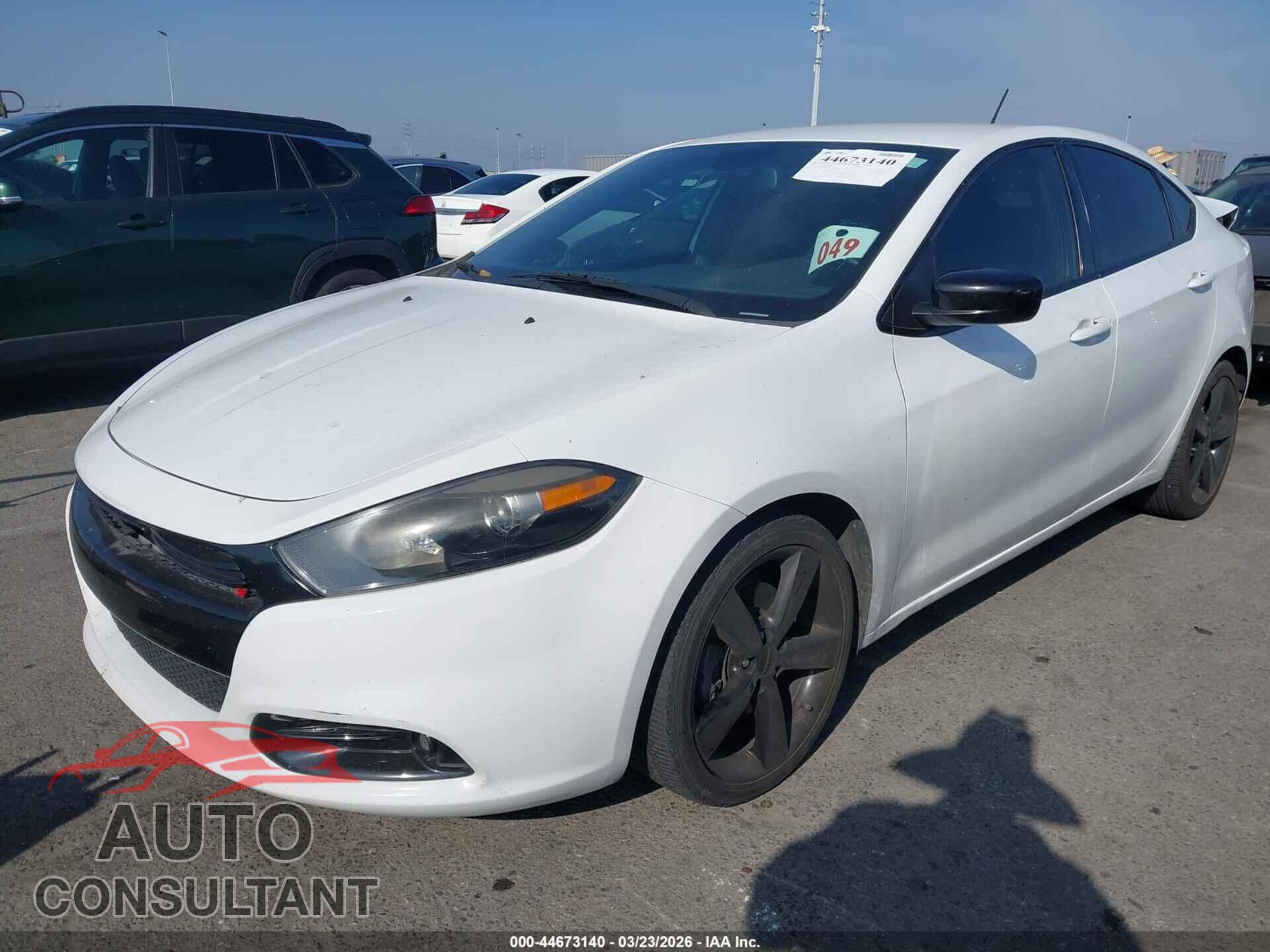 DODGE DART 2015 - 1C3CDFBB4FD434219