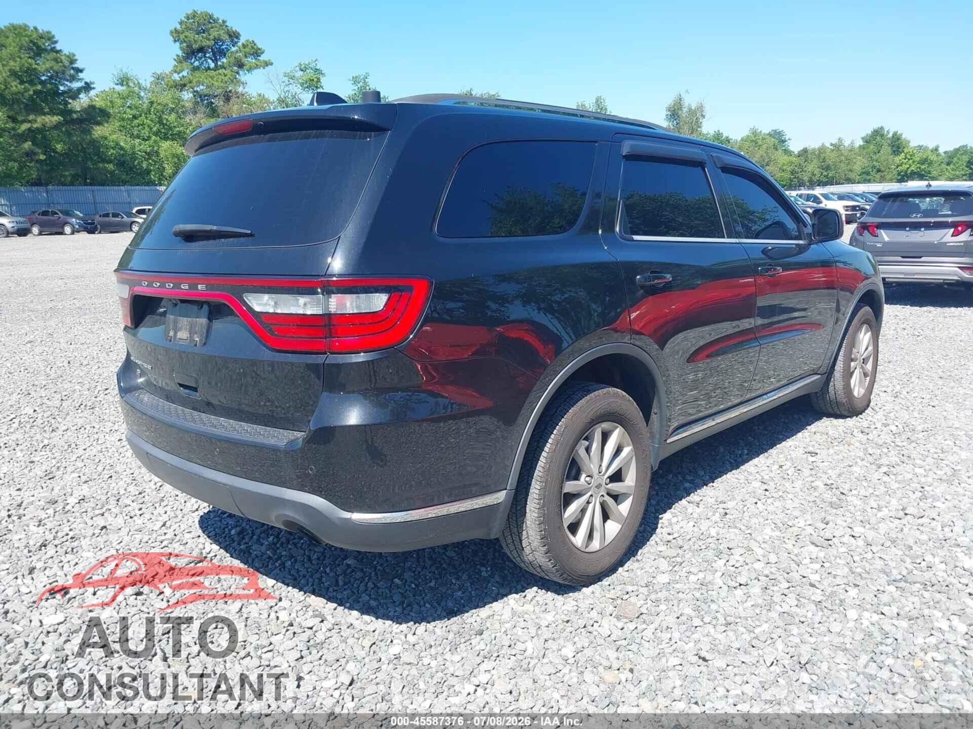 DODGE DURANGO 2019 - 1C4RDJAG4KC744456