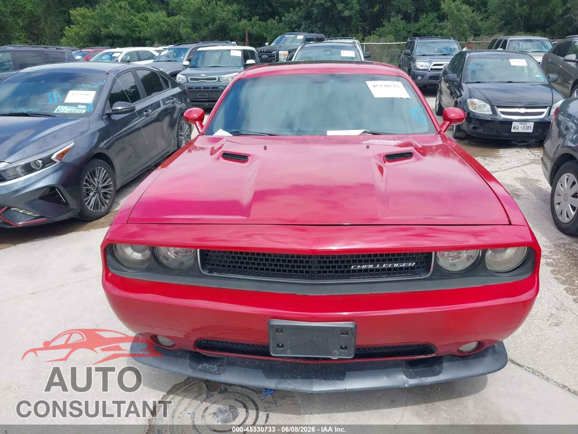 DODGE CHALLENGER 2012 - 2C3CDYCJ7CH206795