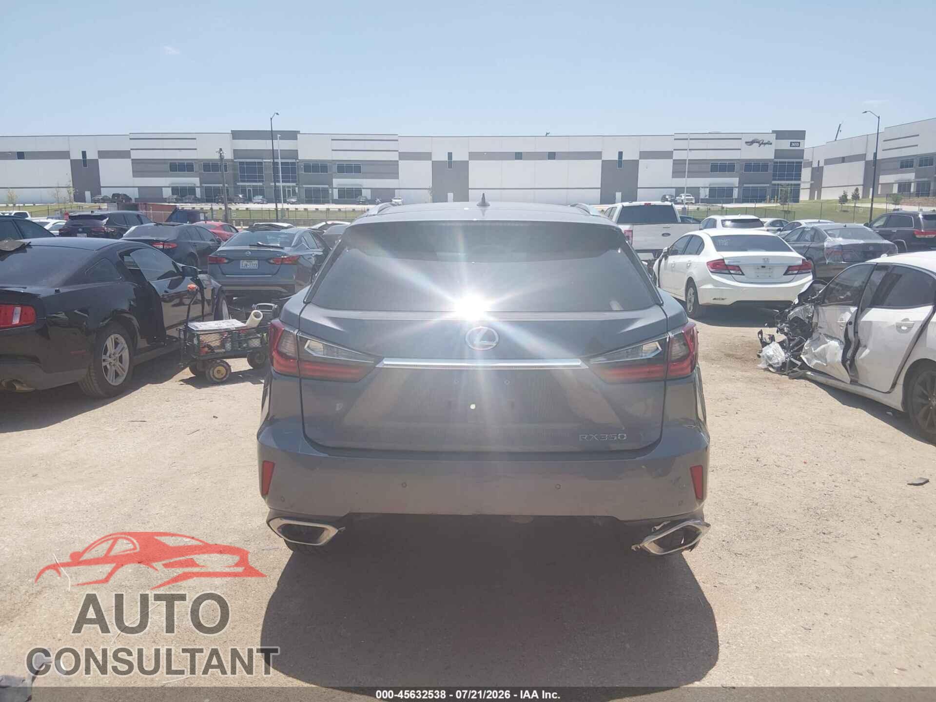 LEXUS RX 350 2019 - 2T2ZZMCA4KC150836