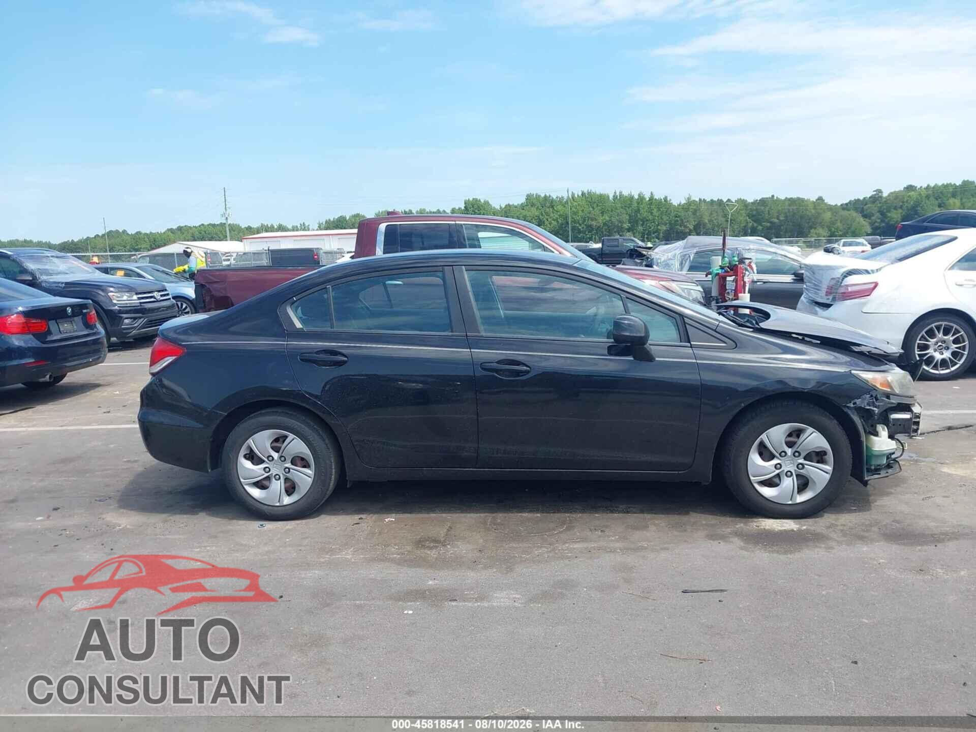 HONDA CIVIC 2013 - 19XFB2F57DE025428