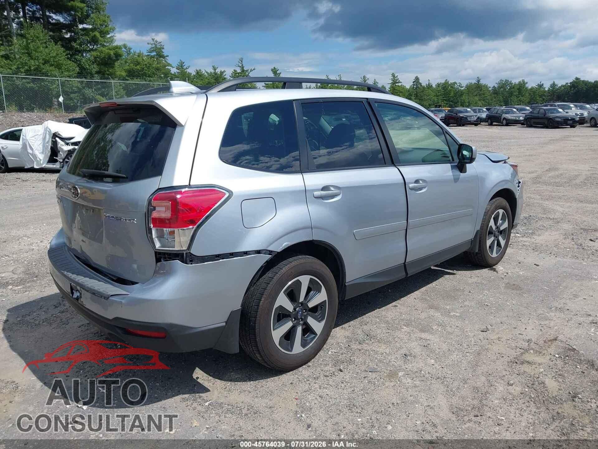SUBARU FORESTER 2018 - JF2SJAEC4JH502805