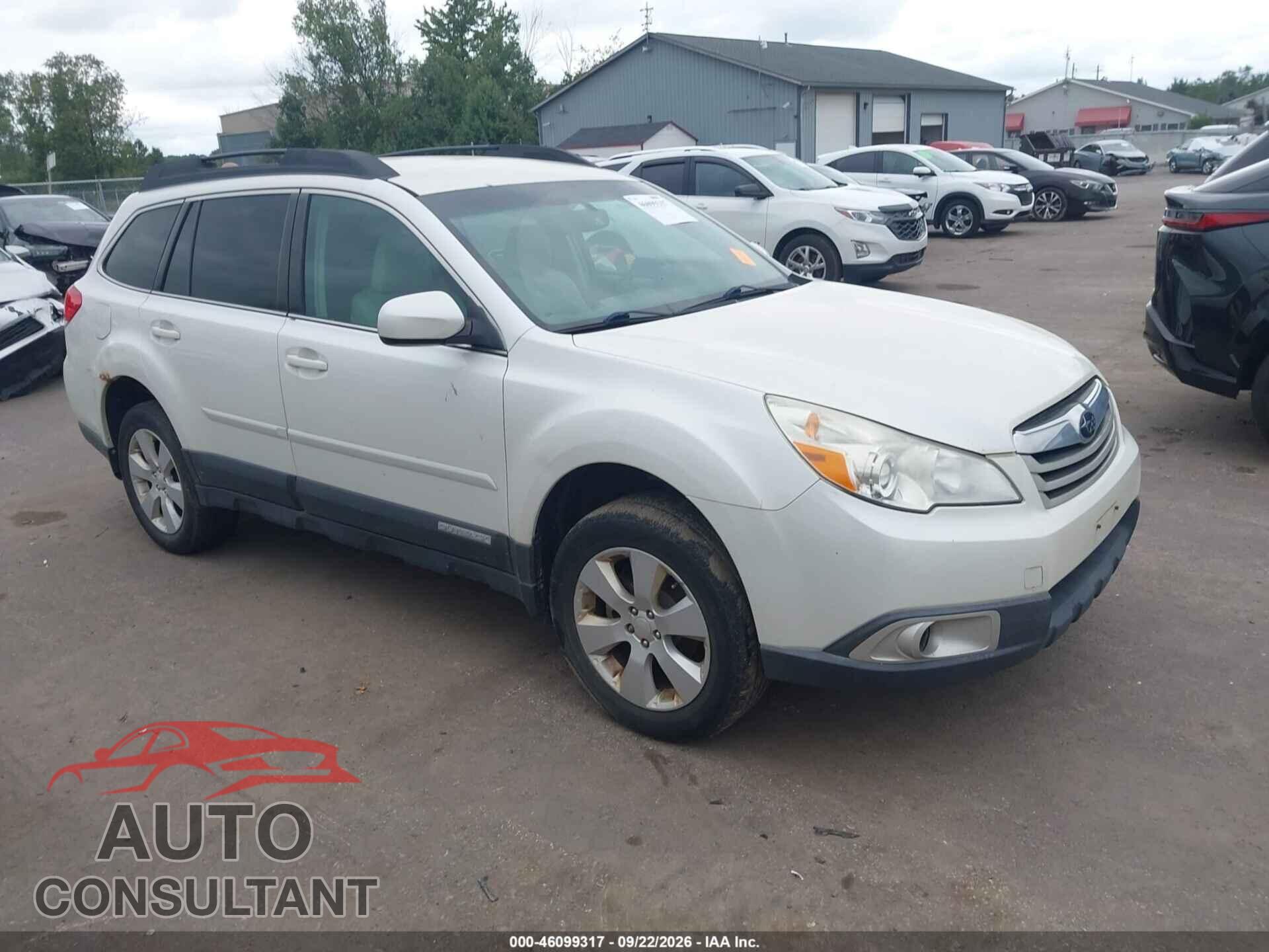 SUBARU OUTBACK 2012 - 4S4BRCCC9C3211640