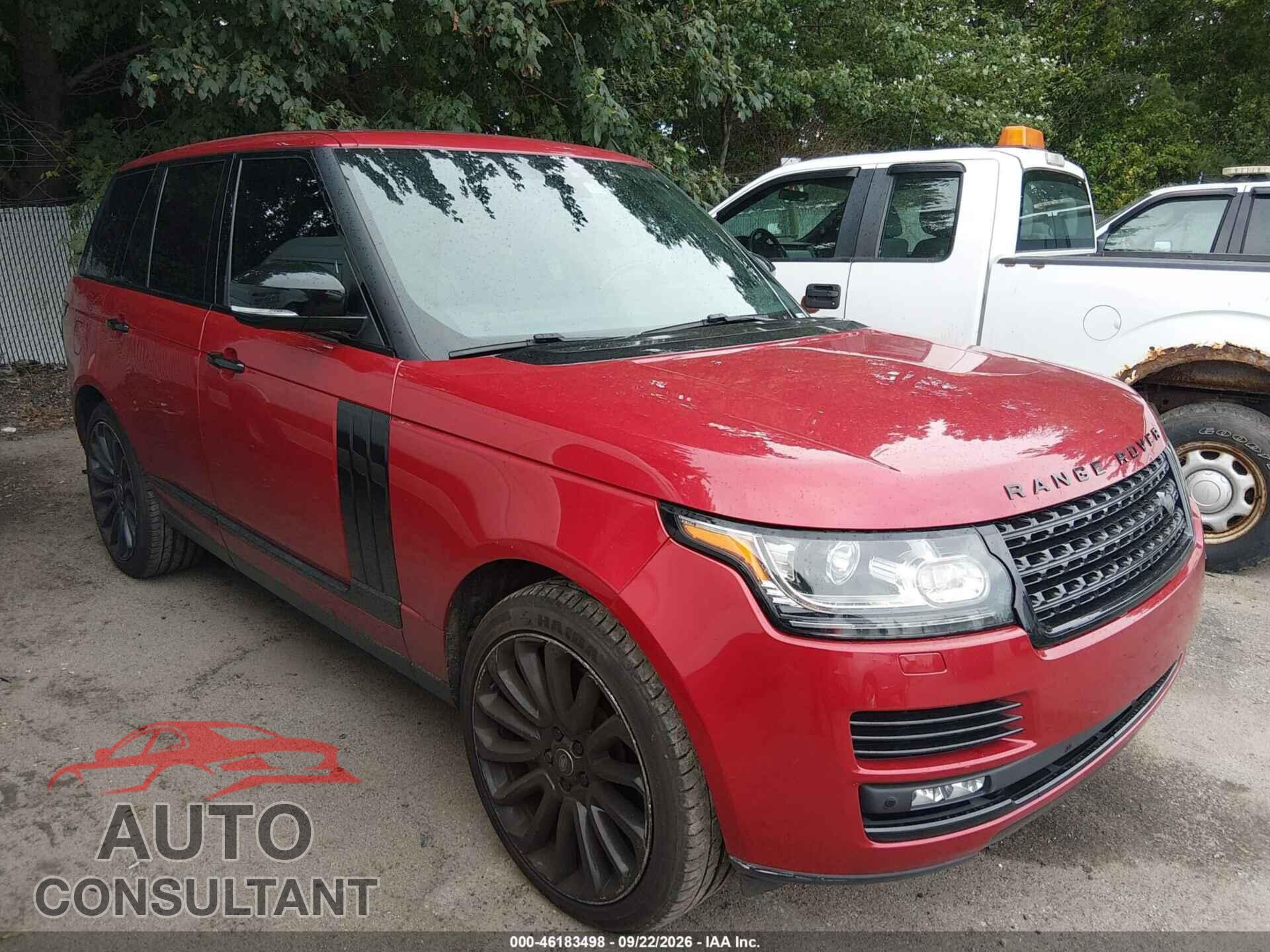 LAND ROVER RANGE ROVER 2017 - SALGS2FVXHA379126