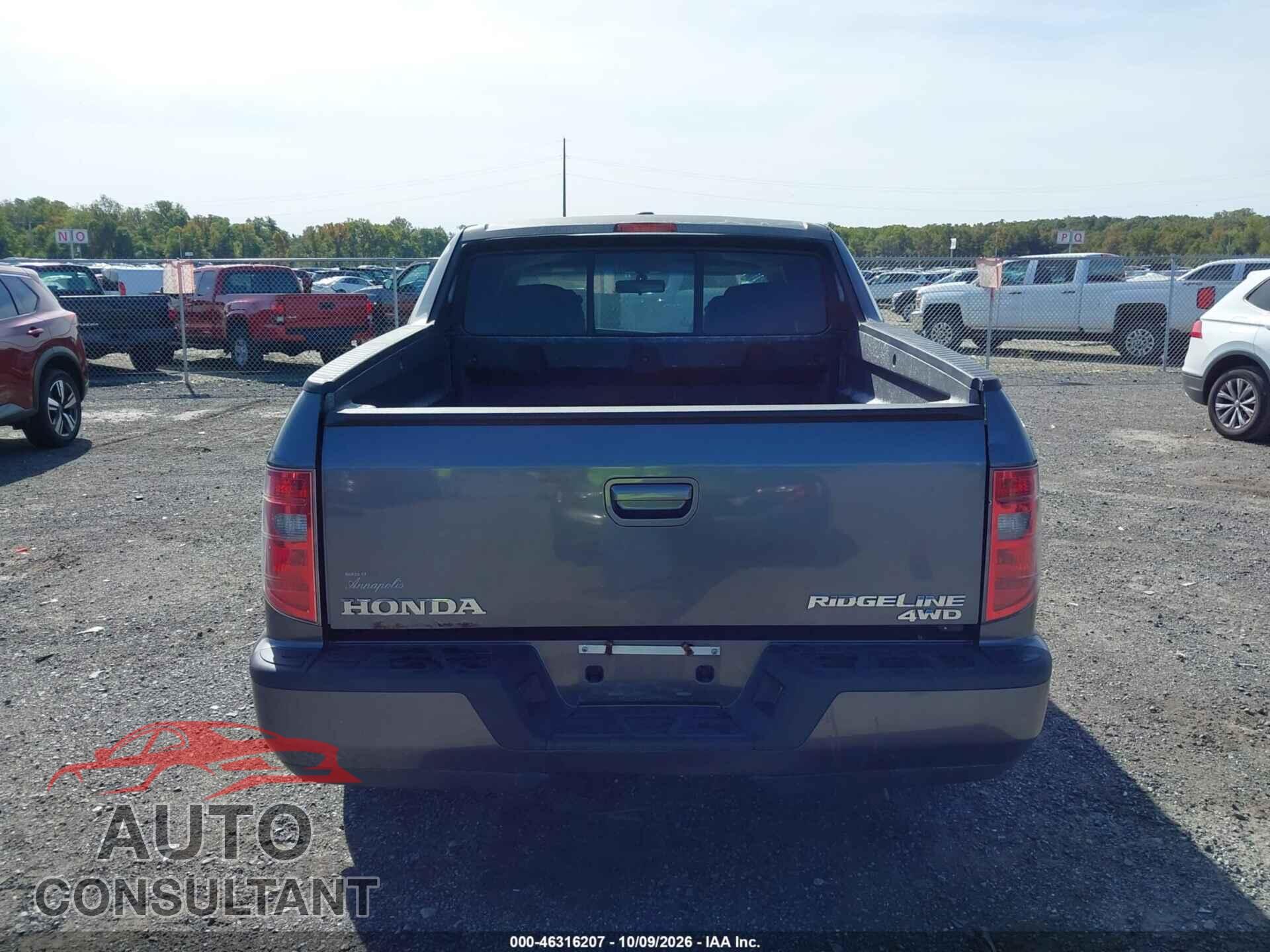 HONDA RIDGELINE 2011 - 5FPYK1F56BB001493
