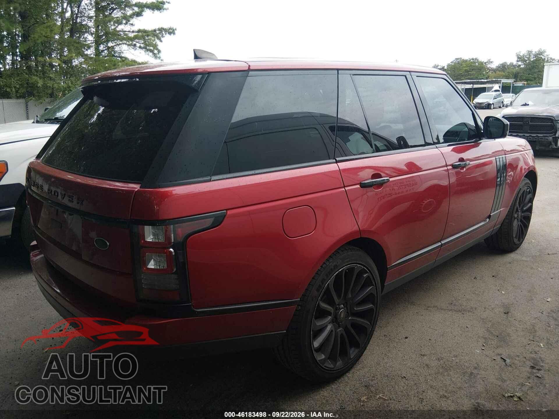 LAND ROVER RANGE ROVER 2017 - SALGS2FVXHA379126