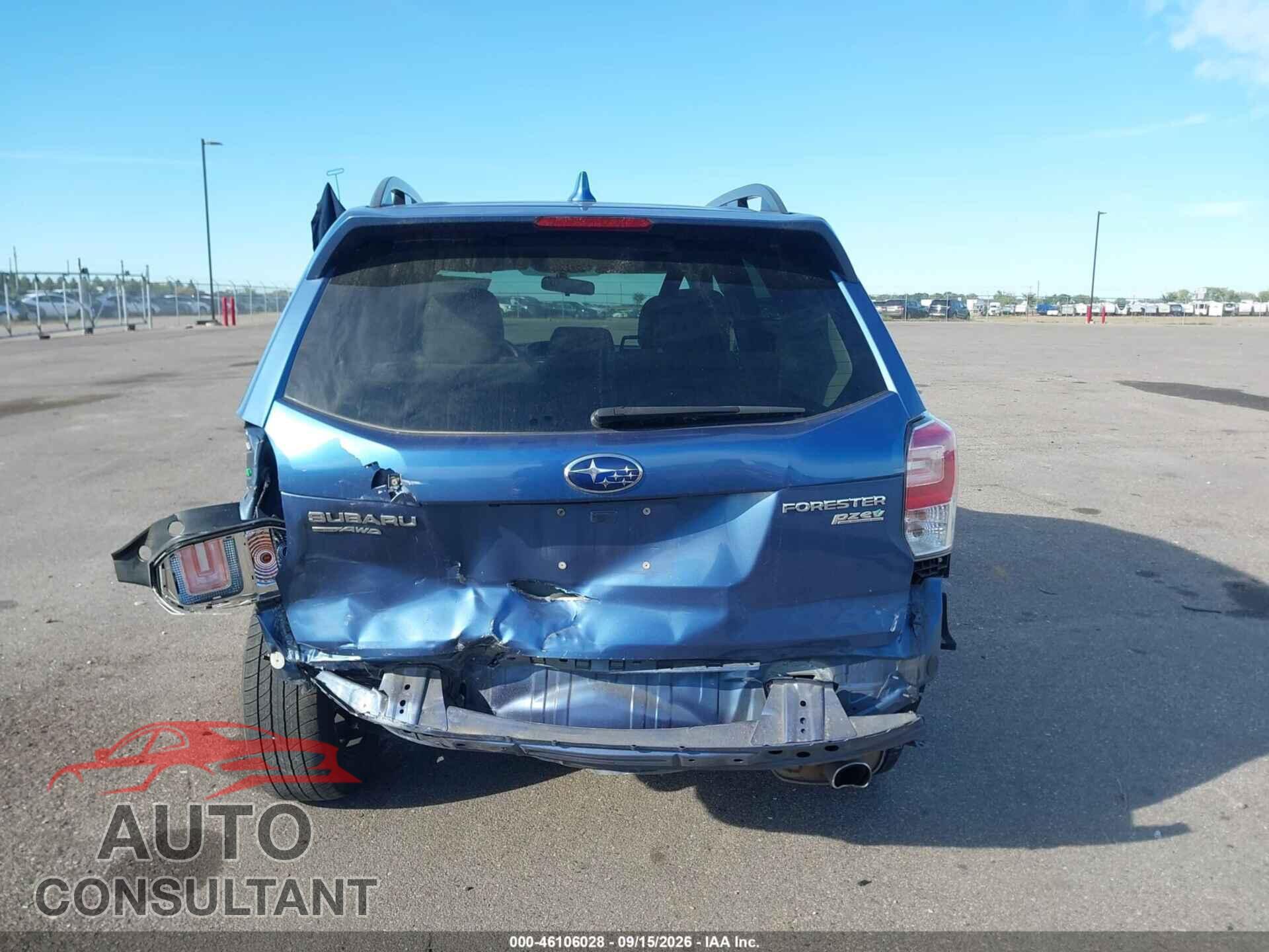 SUBARU FORESTER 2017 - JF2SJAEC9HH538905