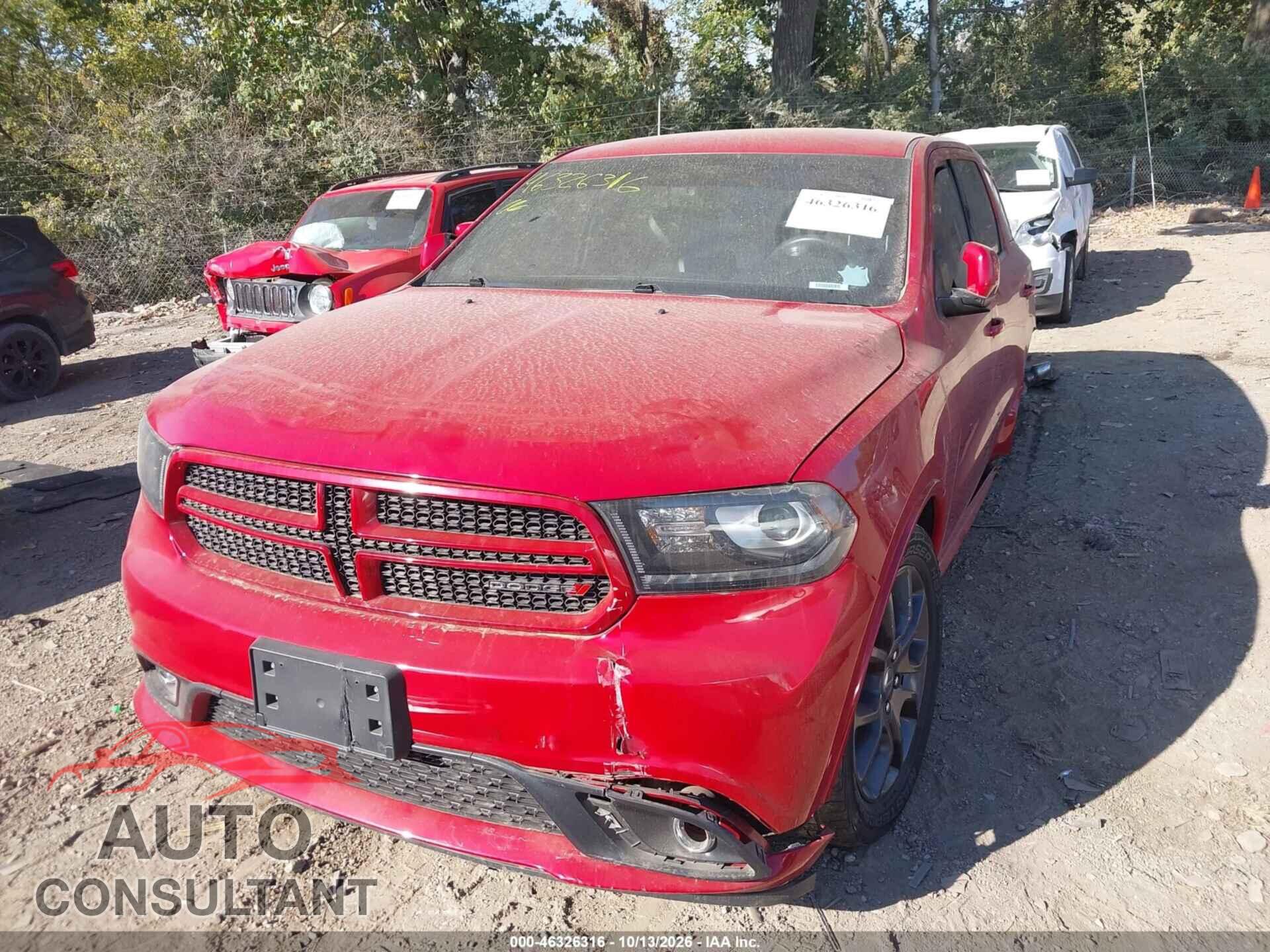 DODGE DURANGO 2017 - 1C4SDJCT6HC797261