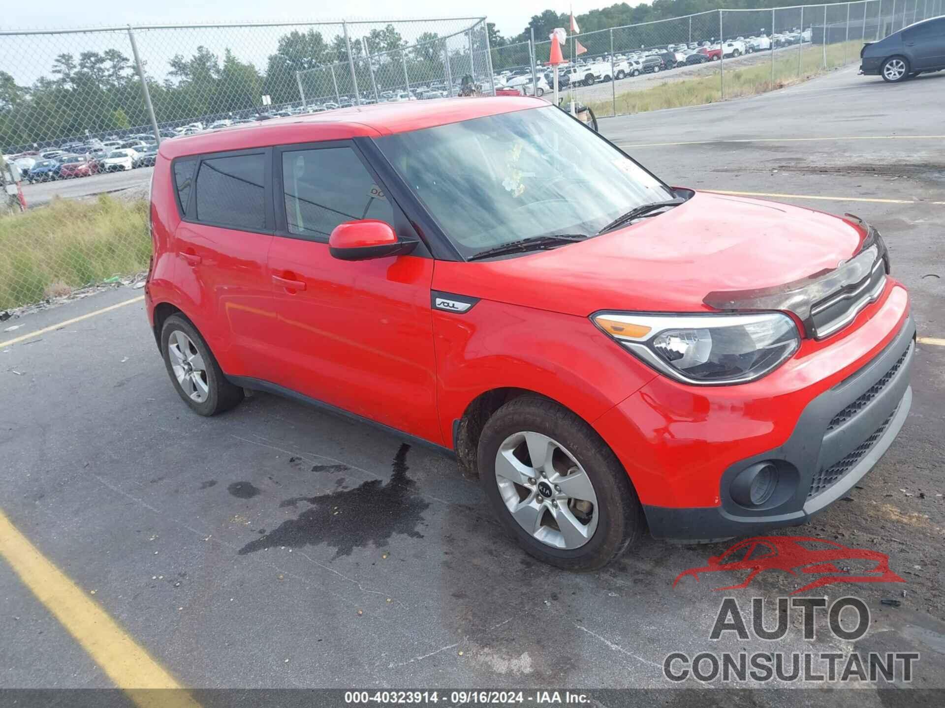 KIA SOUL 2019 - KNDJN2A24K7006427