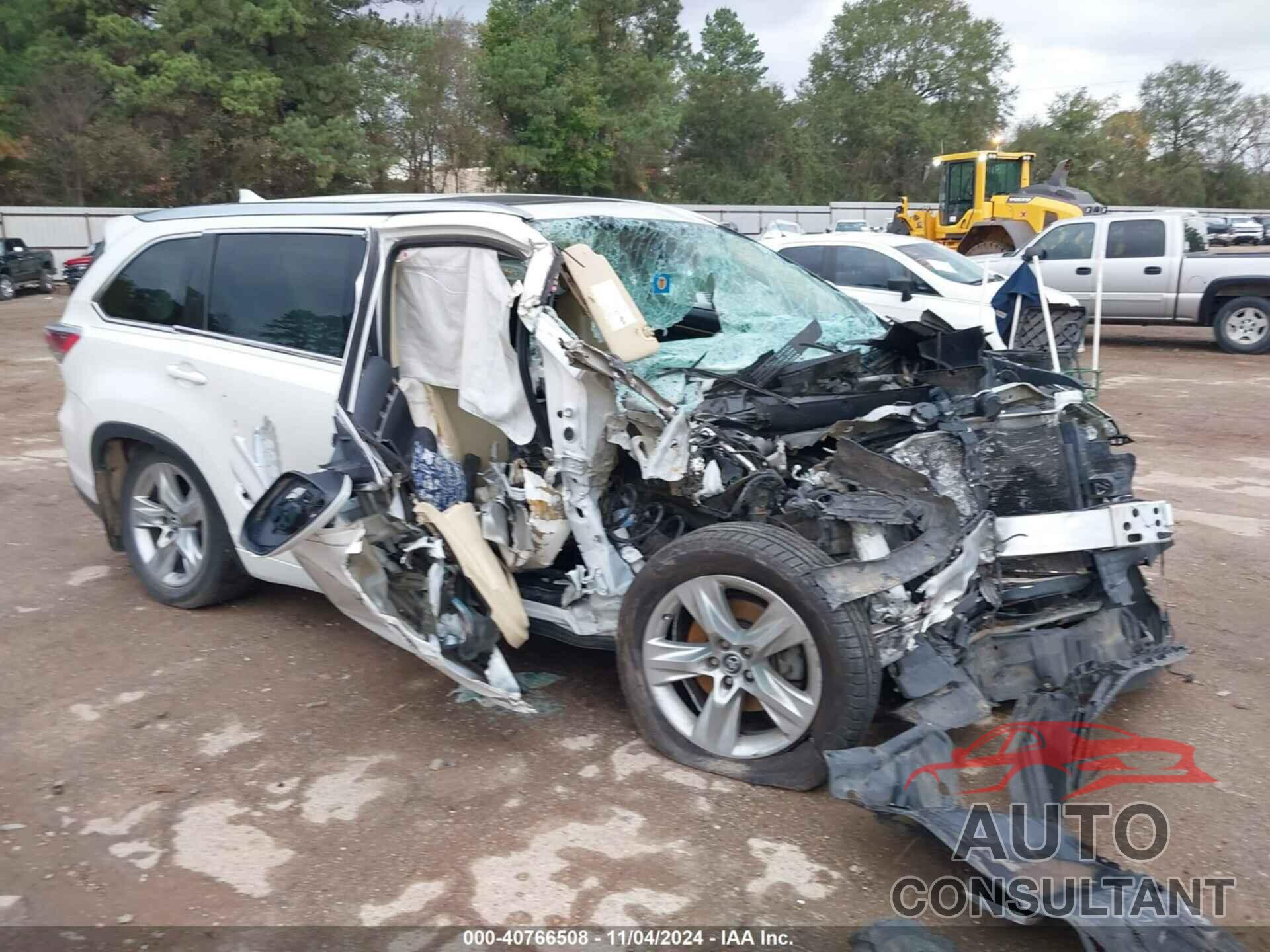 TOYOTA HIGHLANDER 2016 - 5TDYKRFH3GS159813