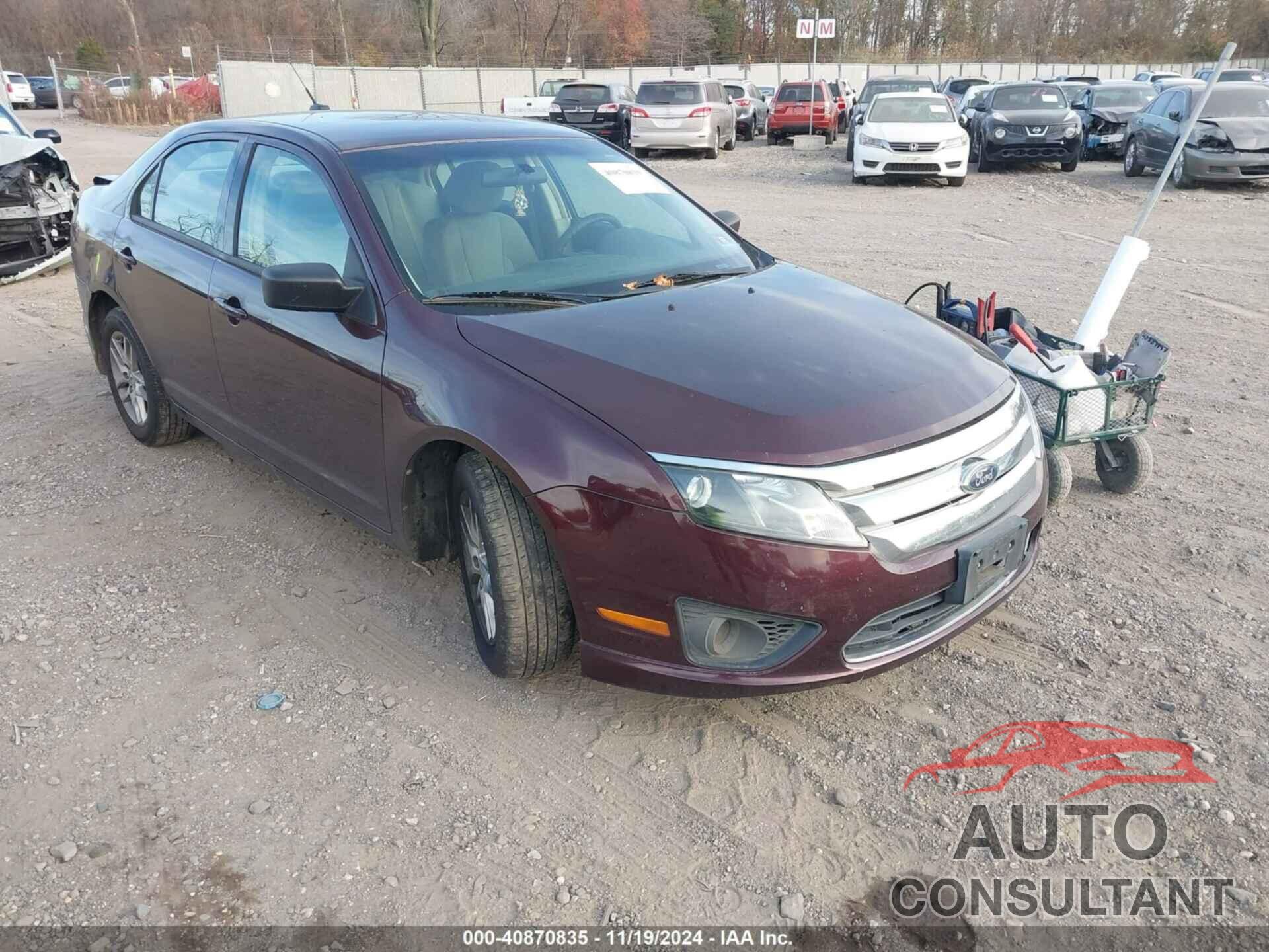 FORD FUSION 2012 - 3FAHP0GA8CR360592