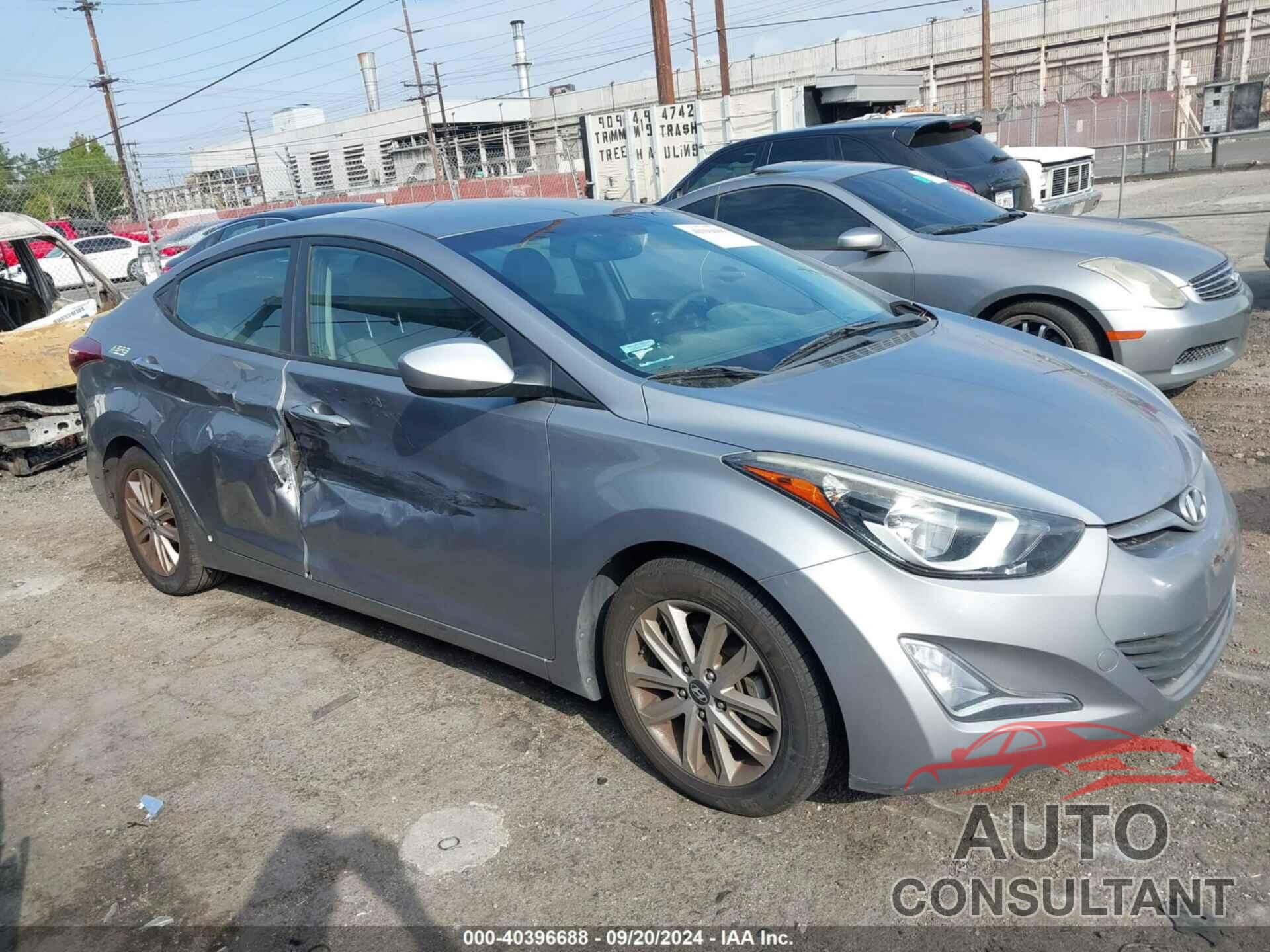 HYUNDAI ELANTRA 2016 - KMHDH4AE6GU490132