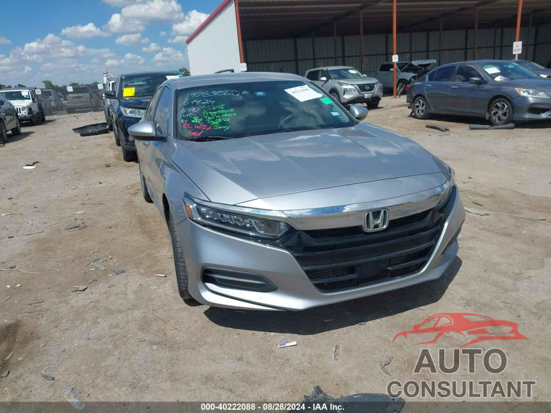 HONDA ACCORD 2018 - 1HGCV1F19JA079587