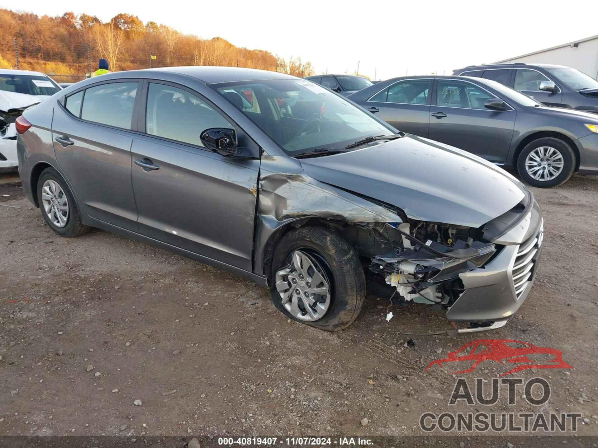 HYUNDAI ELANTRA 2018 - KMHD74LF6JU623391