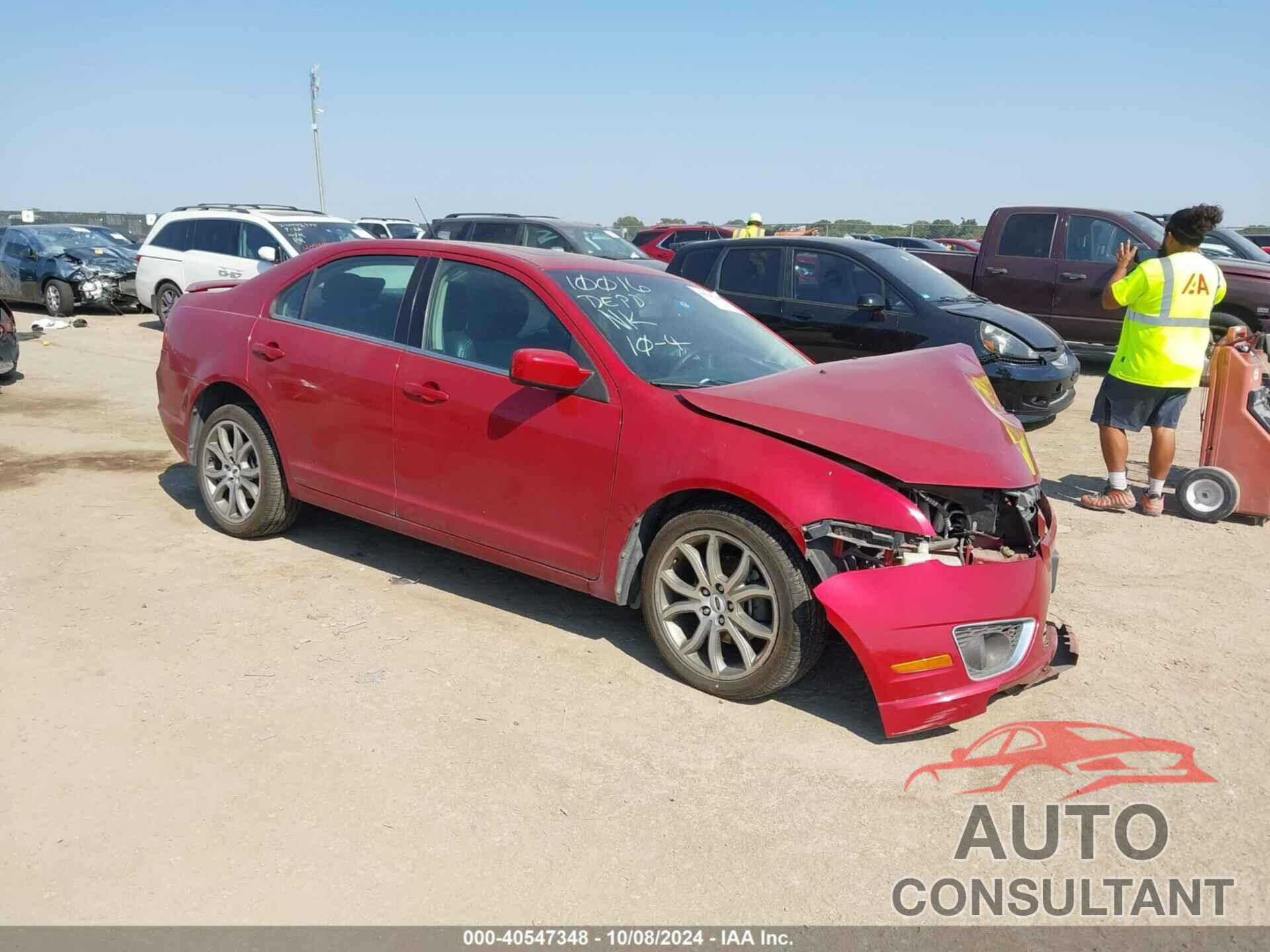 FORD FUSION 2012 - 3FAHP0CG0CR368423