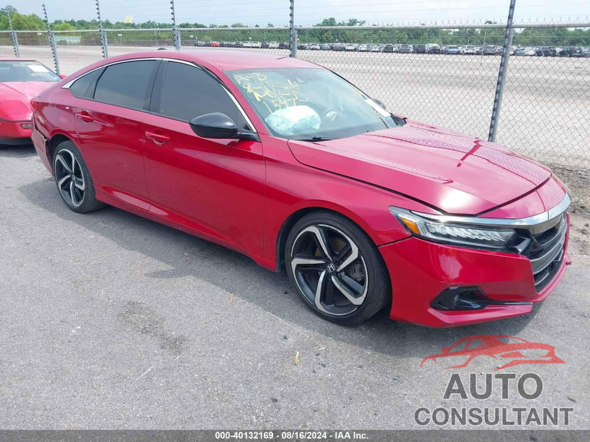 HONDA ACCORD 2021 - 1HGCV1F38MA041547