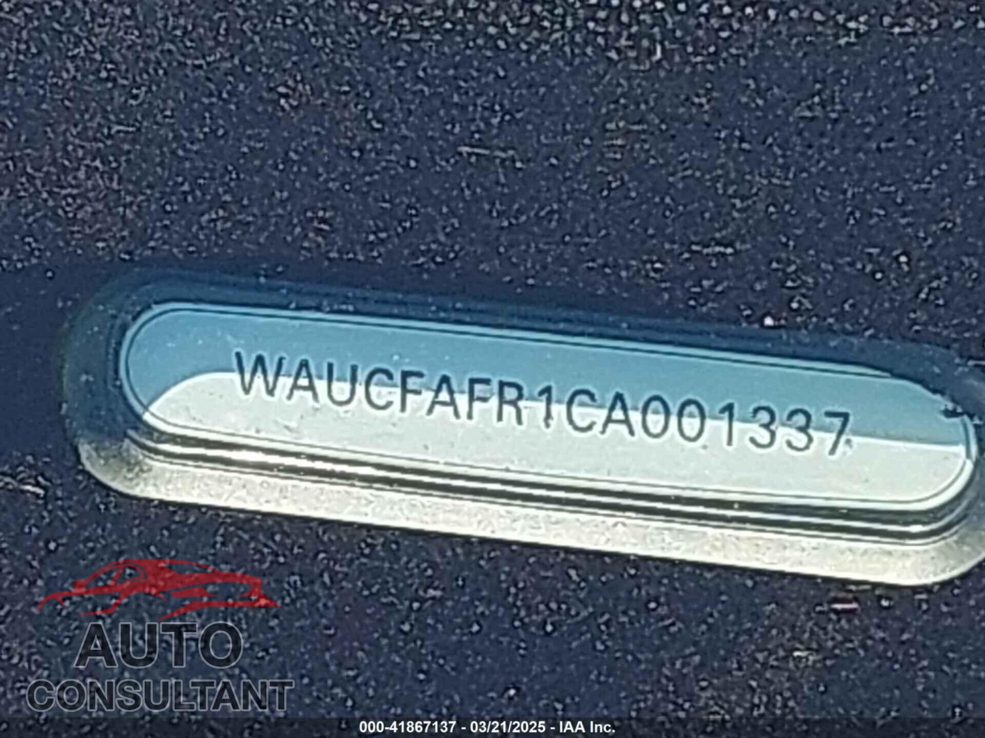 AUDI A5 2012 - WAUCFAFR1CA001337