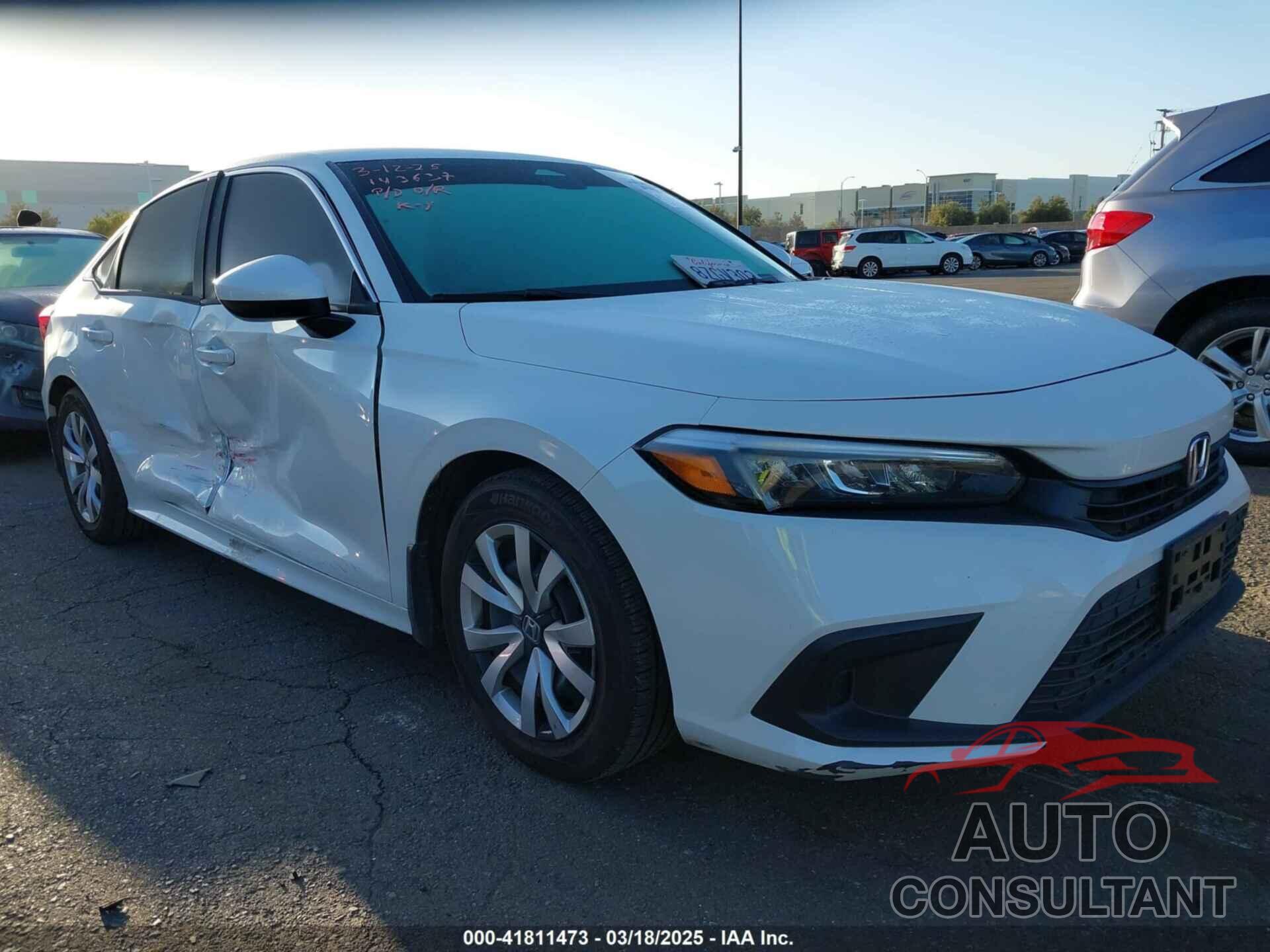 HONDA CIVIC 2022 - 2HGFE2F28NH549174
