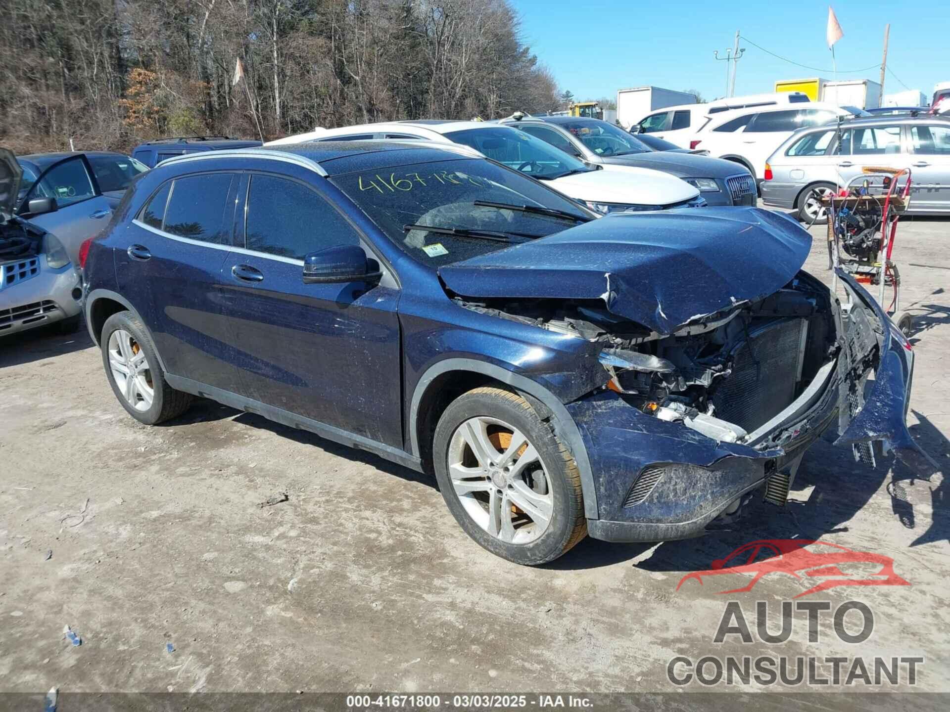 MERCEDES-BENZ GLA 250 2017 - WDCTG4GB8HJ295663