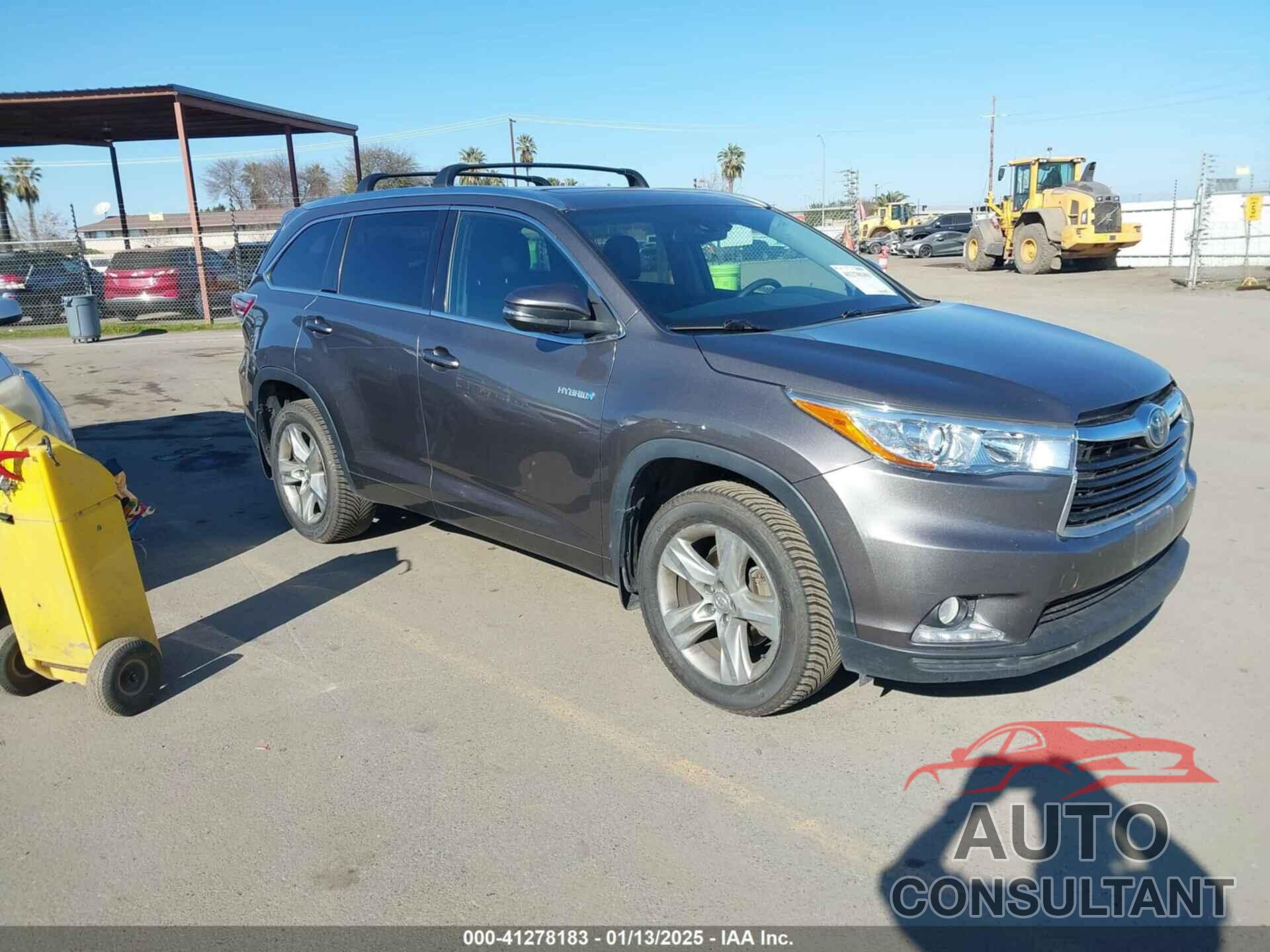 TOYOTA HIGHLANDER HYBRID 2014 - 5TDDCRFH8ES005834