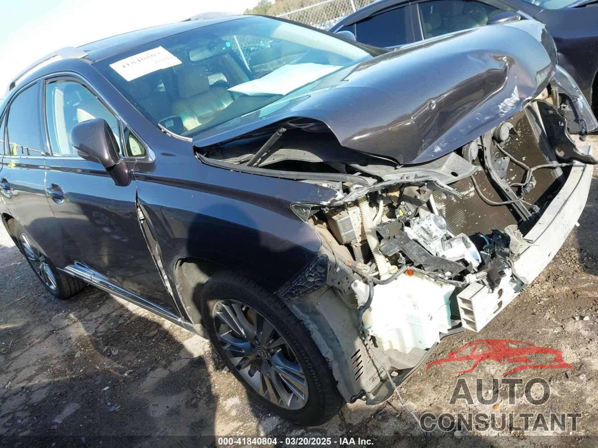 LEXUS RX 350 2013 - 2T2ZK1BA2DC092605