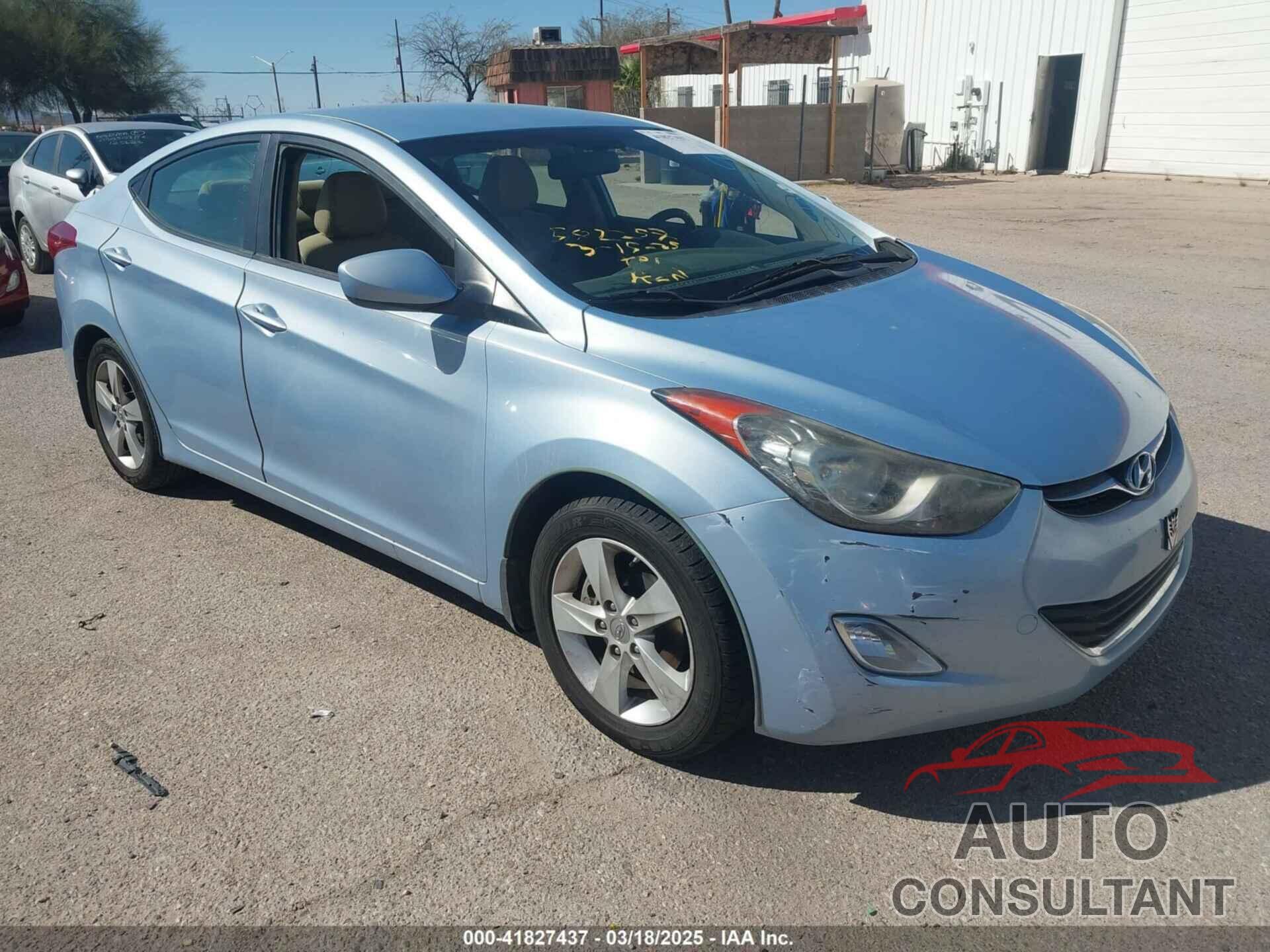 HYUNDAI ELANTRA 2012 - KMHDH4AE6CU413609