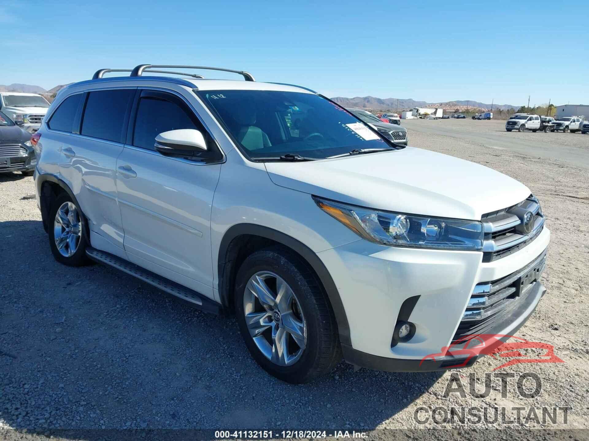 TOYOTA HIGHLANDER 2019 - 5TDYZRFH2KS301881