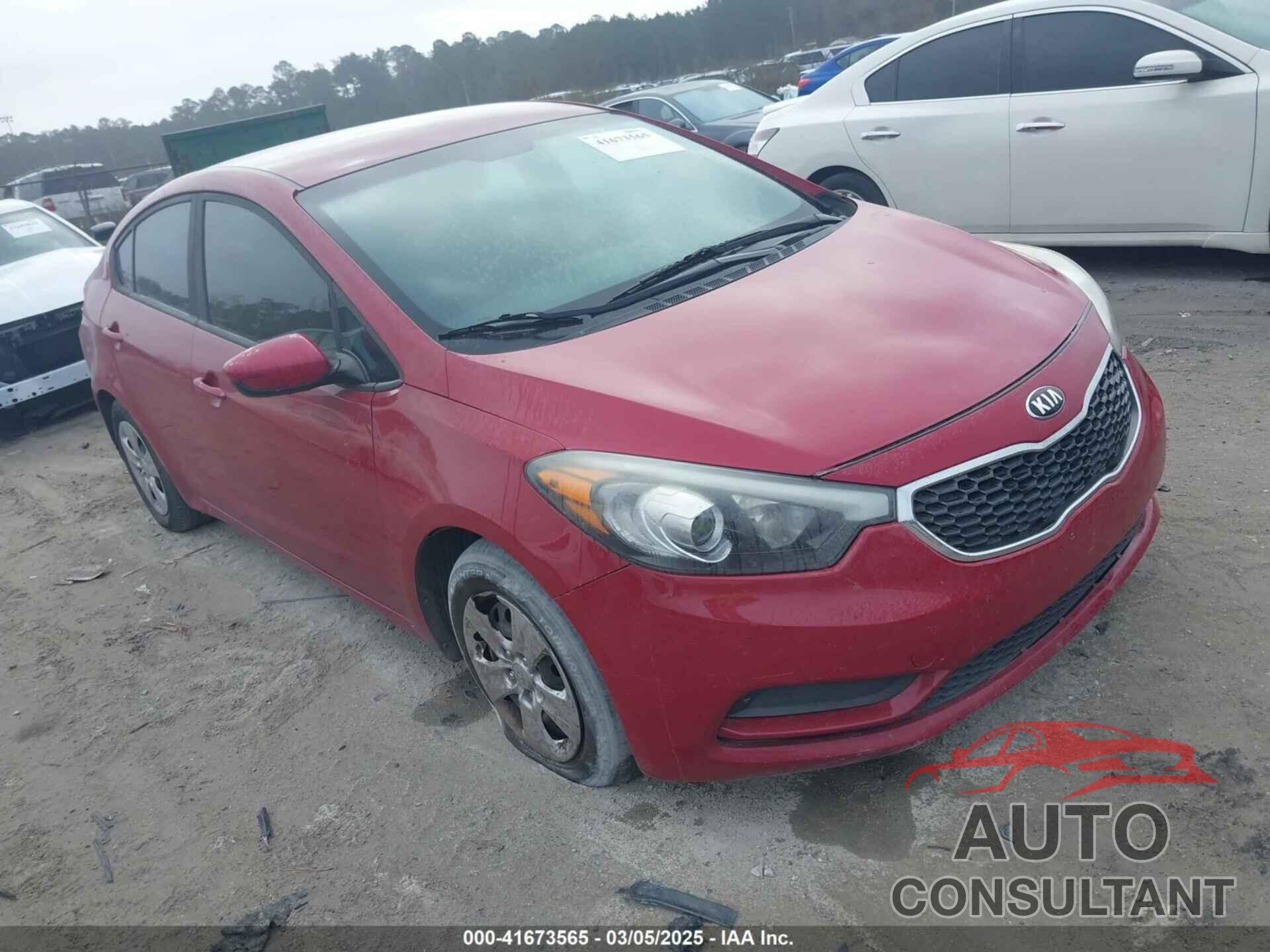 KIA FORTE 2016 - KNAFK4A67G5611619