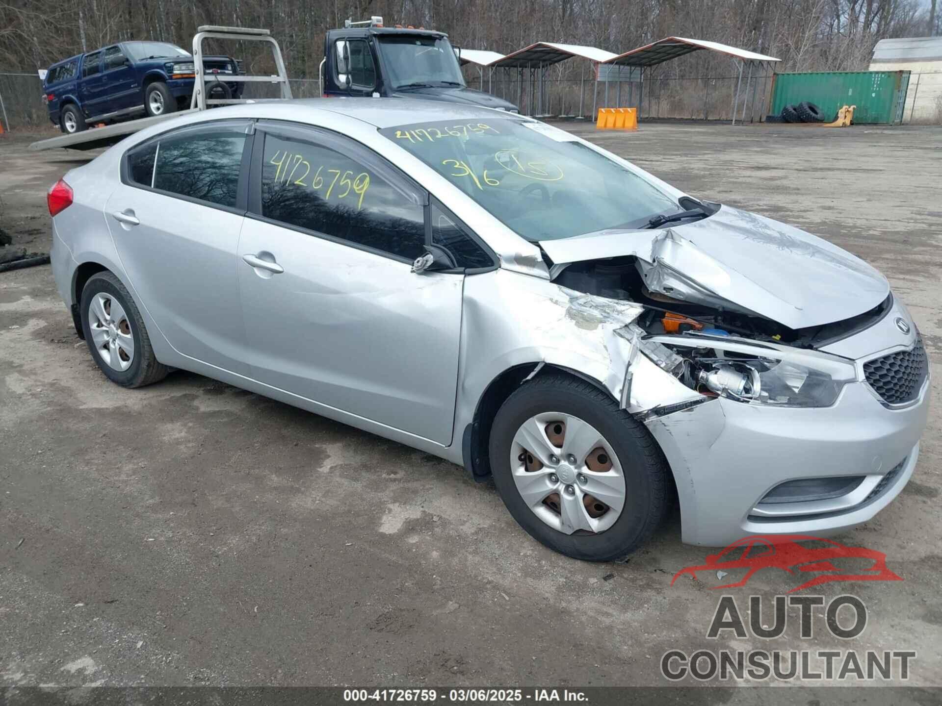 KIA FORTE 2015 - KNAFX4A63F5330059